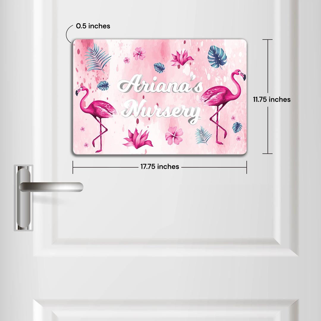 Flamingo Fiesta Name Plate (Standard) (kids)