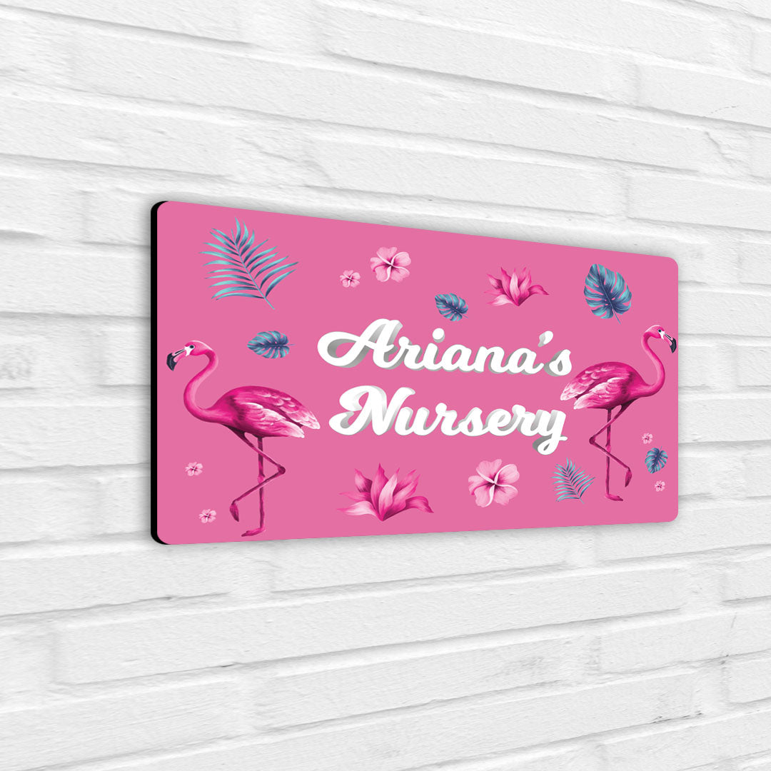 Flamingo Fiesta Name Plate (Standard) (kids)