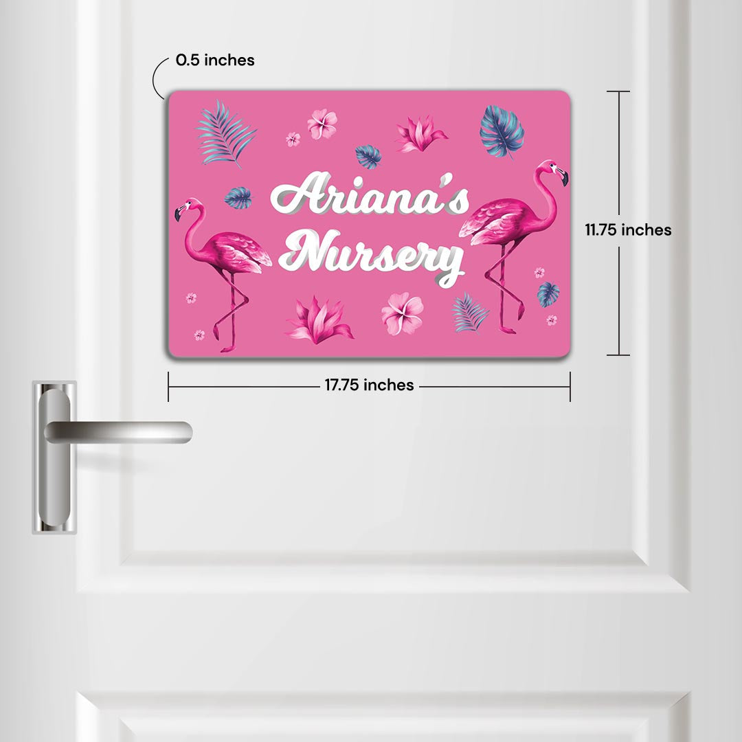 Flamingo Fiesta Name Plate (Standard) (kids)