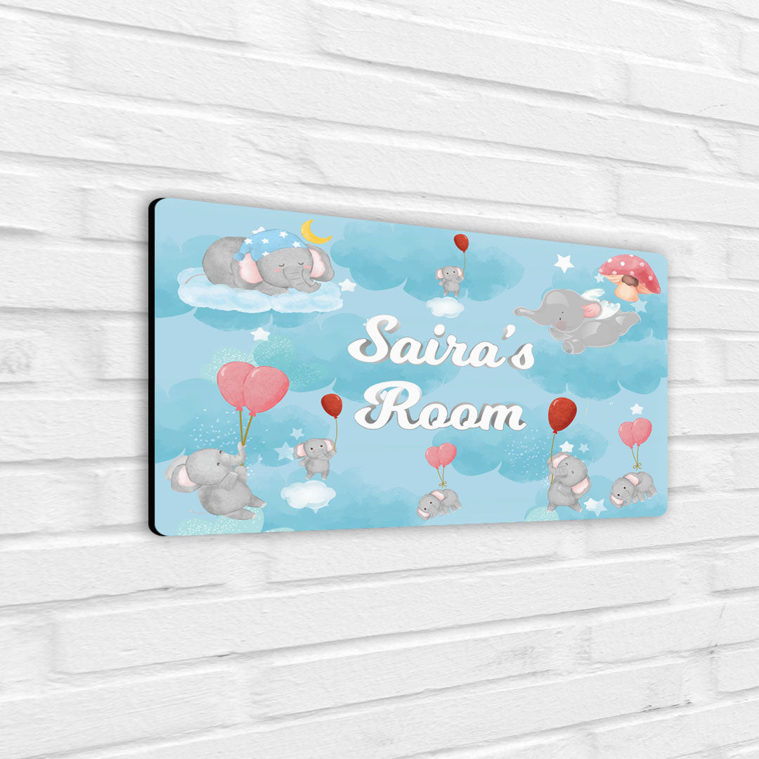 Red Balloon Ellie Name Plate (Standard) (kids)