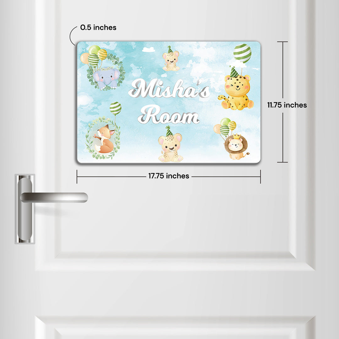 Safari Soiree Name Plate (Standard) (kids)