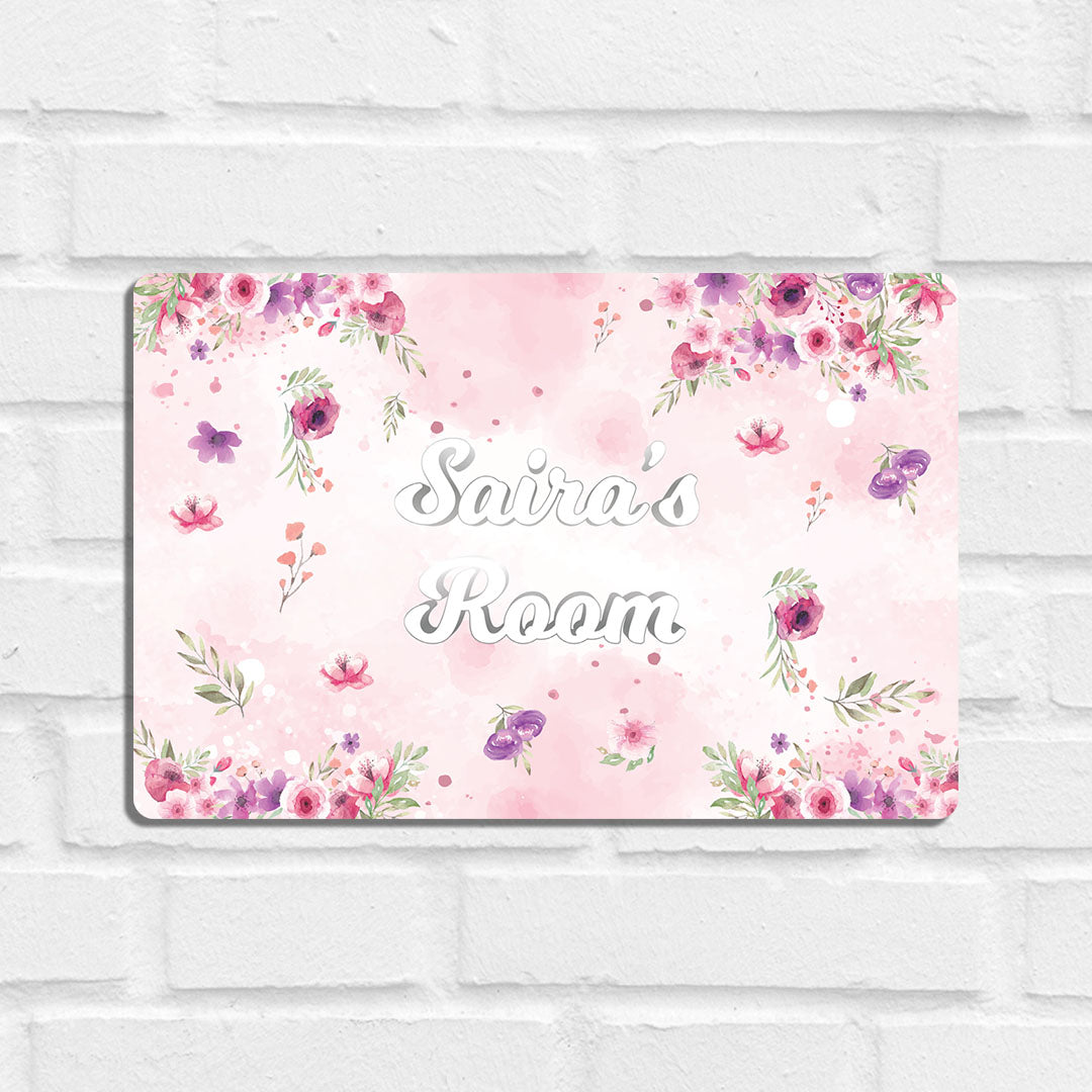 Floral Fiesta Name Plate (Standard) (kids)