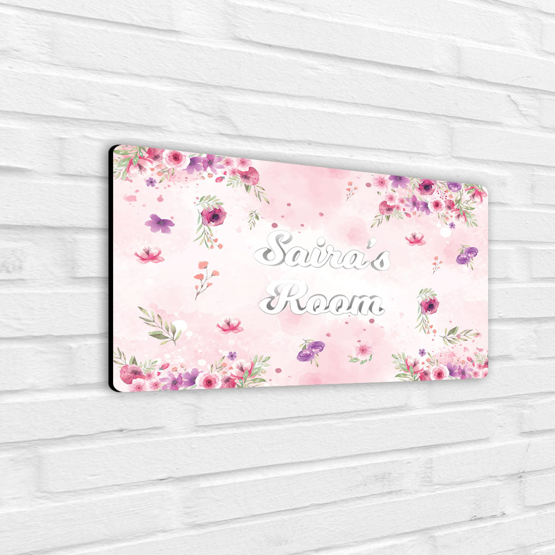 Floral Fiesta Name Plate (Standard) (kids)