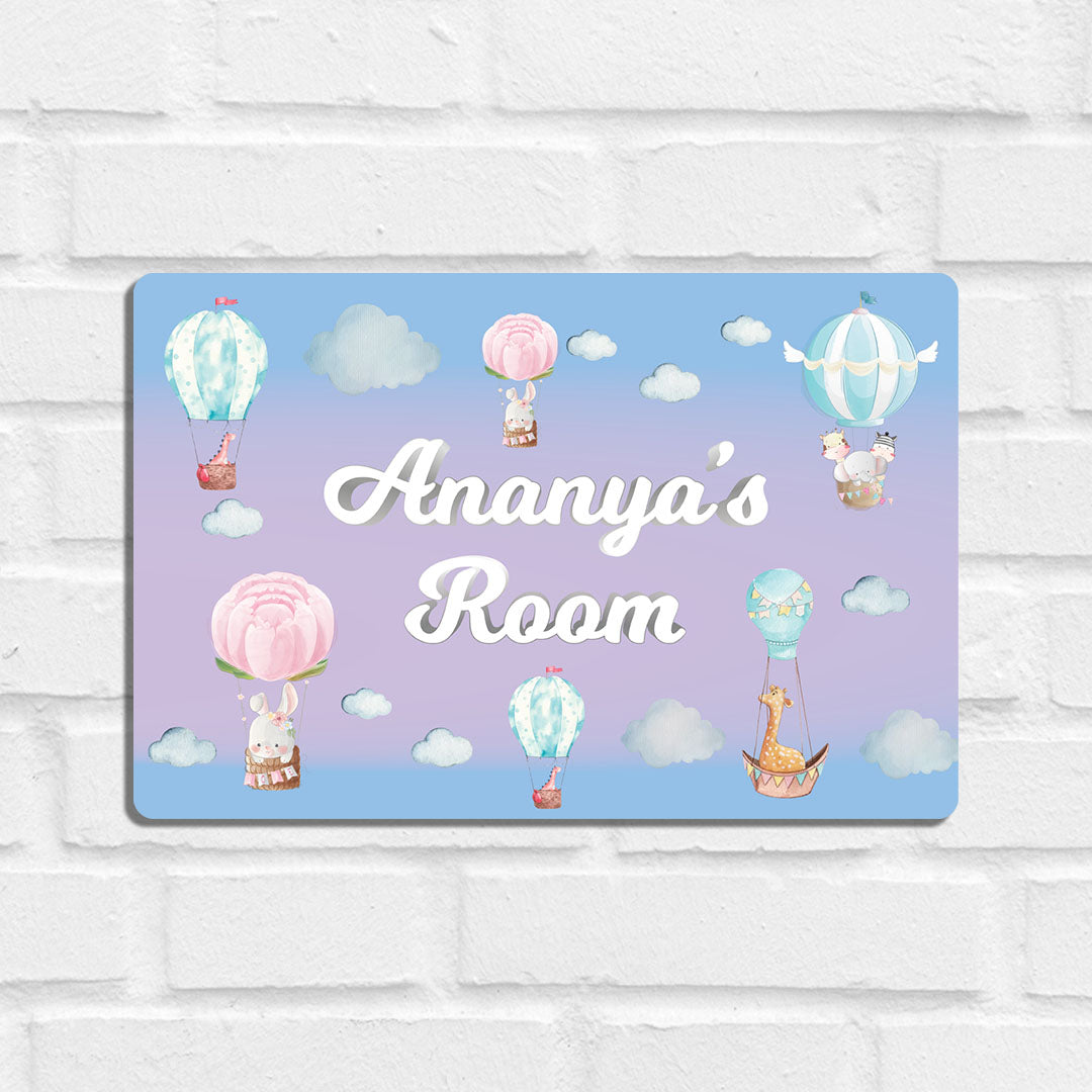 Happy Ballooners Name Plate (Standard) (kids)