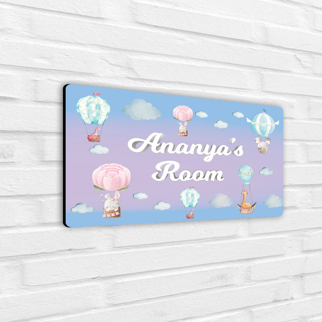 Happy Ballooners Name Plate (Standard) (kids)