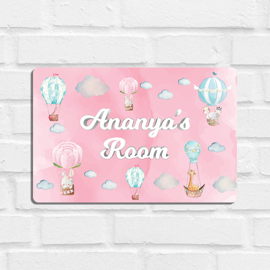 Happy Ballooners Name Plate (Standard) (kids)