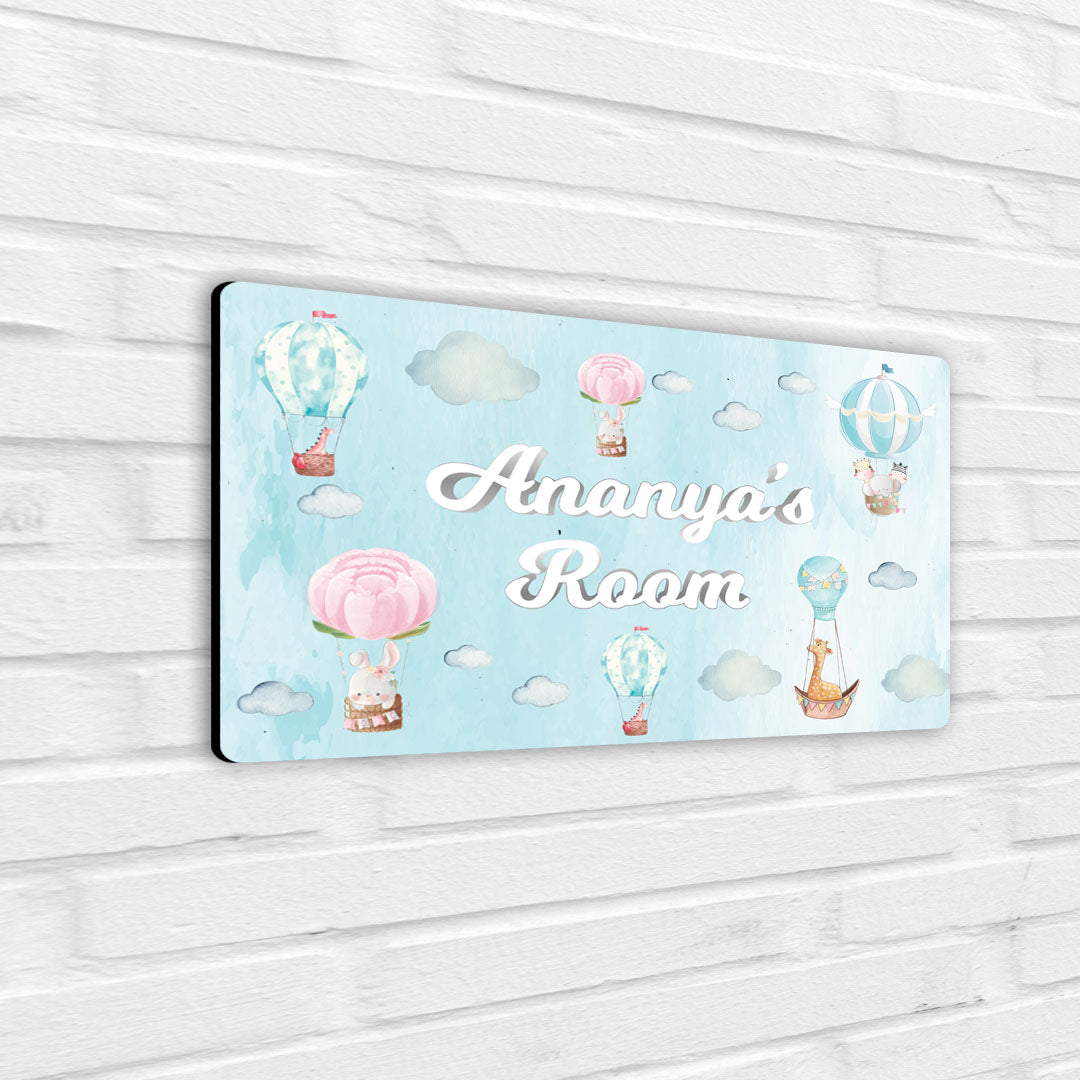 Happy Ballooners Name Plate (Standard) (kids)