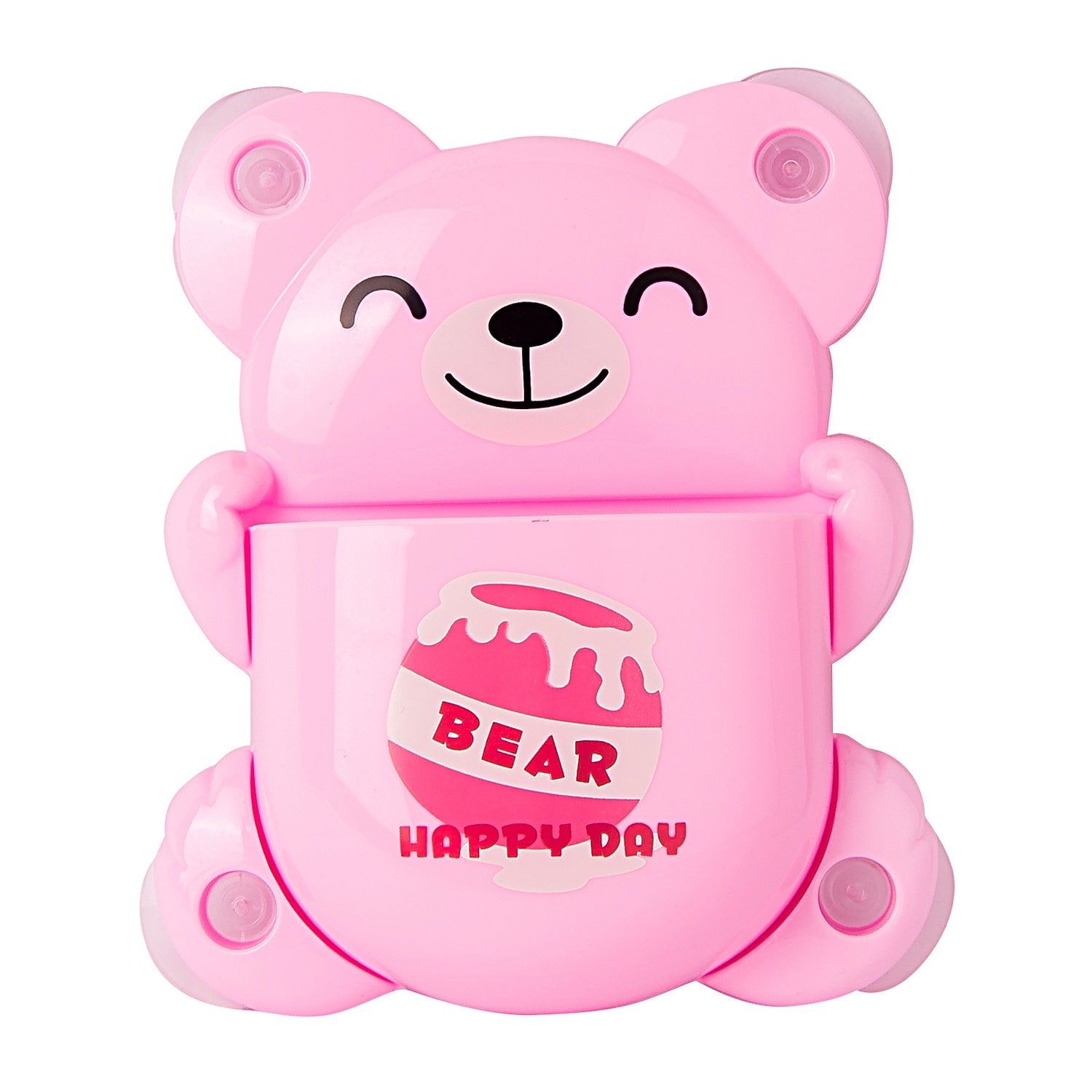 Blushing Bear Pink Toothbrush Holder - Baby Moo