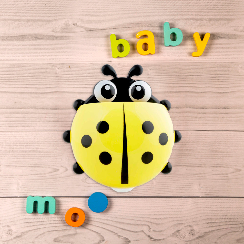 Ladybug Yellow Toothbrush Holder - Baby Moo