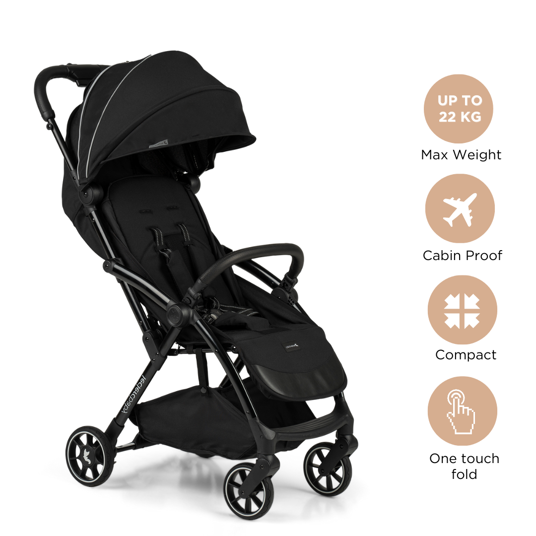 Leclercbaby Bundle Influencer Air Piano Black (Stroller + Bassinet)