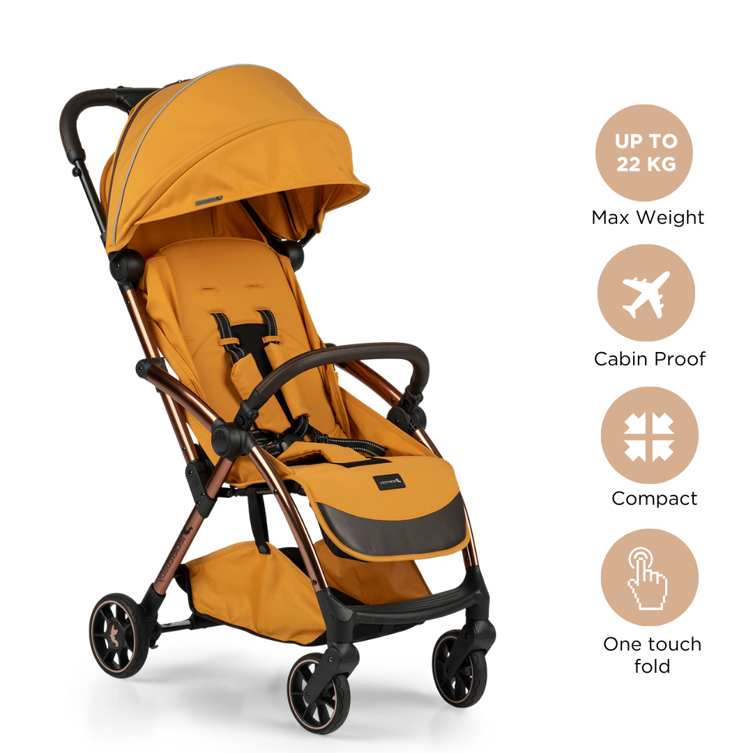 Leclercbaby Combo Influencer Air Golden Mustard (Stroller + Luxury Organiser)