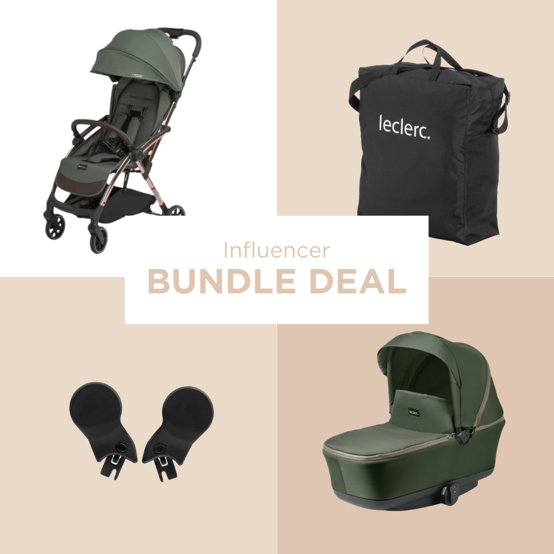 Leclerc Baby Bundle Deal Influencer Army Green (Stroller + Bassinet)