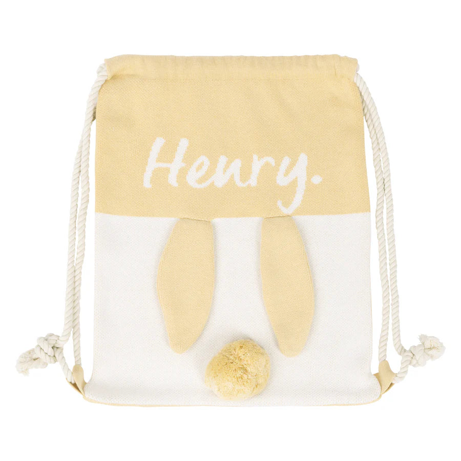 Bunny Bag - Base: Butter; Letter: Ivory