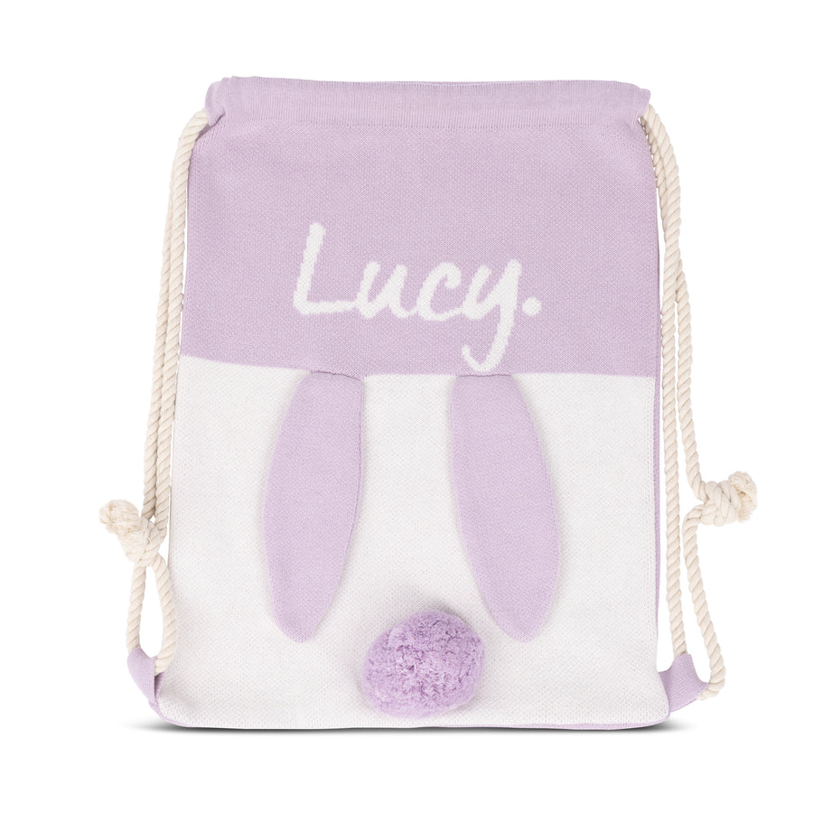 Bunny Bag - Base: Lilac; Letter: Ivory