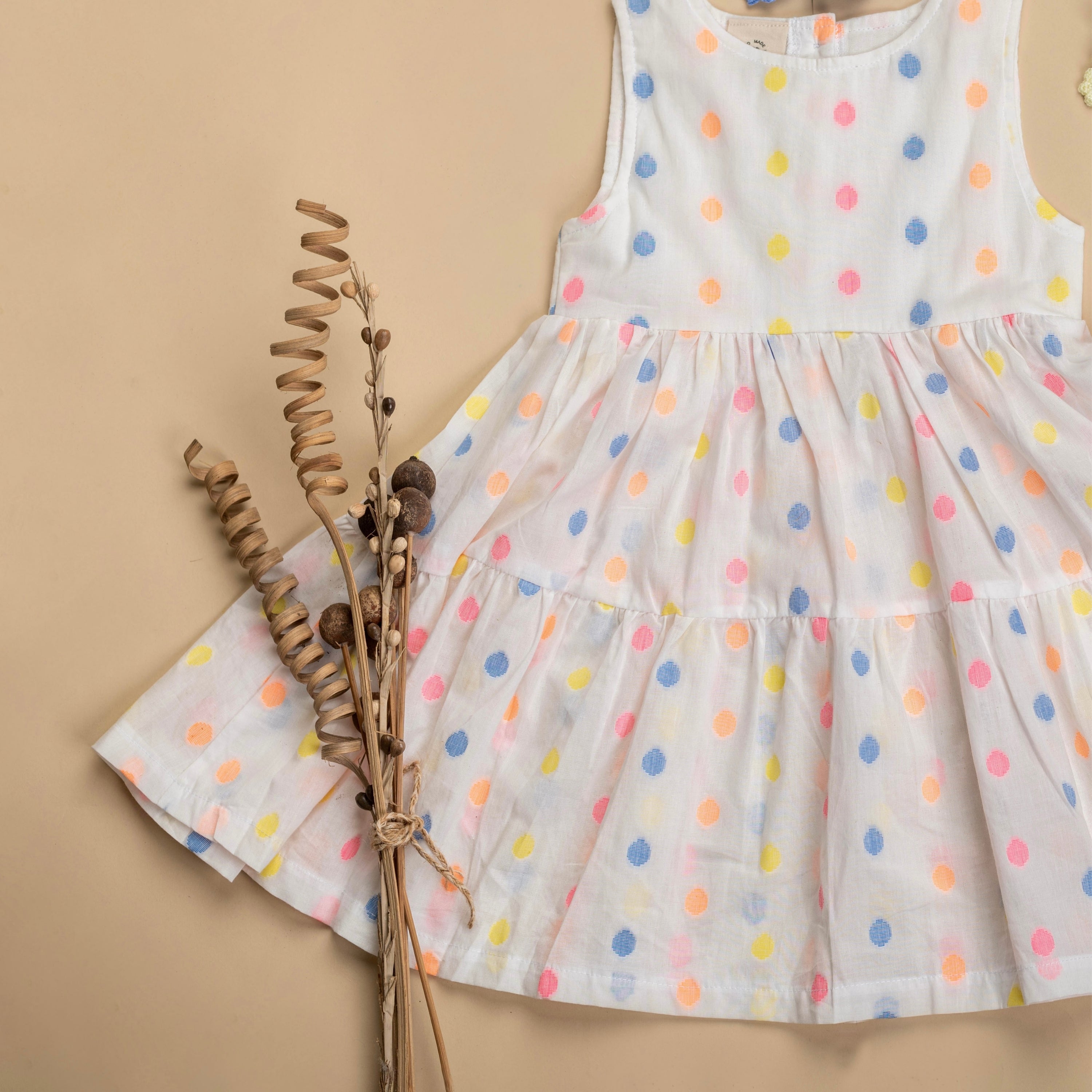 Organic Cotton Polka Dot Dress