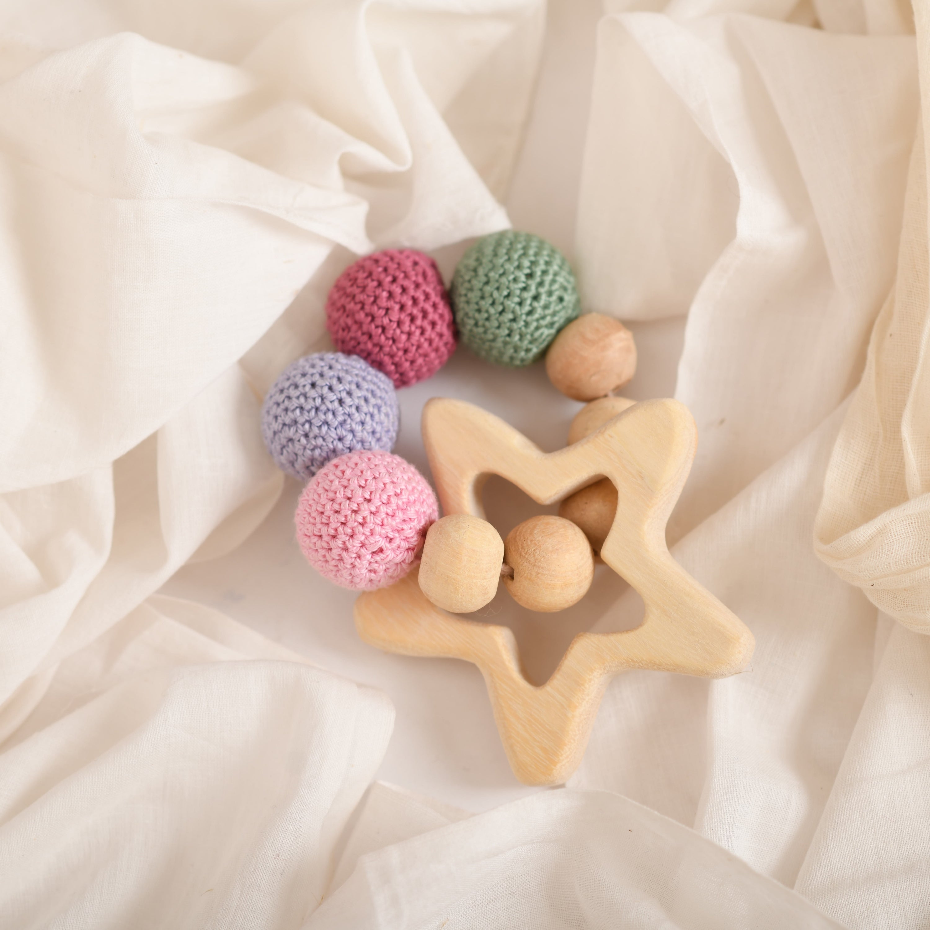 Neem Wood Star Rattle