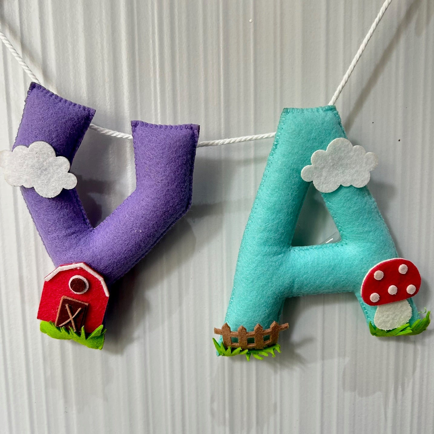 Babble Wrap Baa Baa Barnyard Name Bunting/Garland