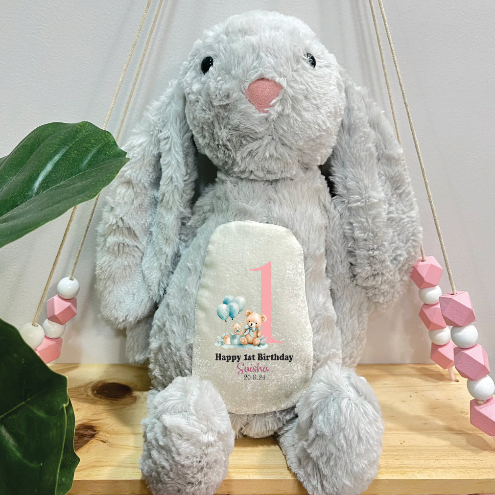 Babble Wrap Bella The Bunny - Birthday Bear