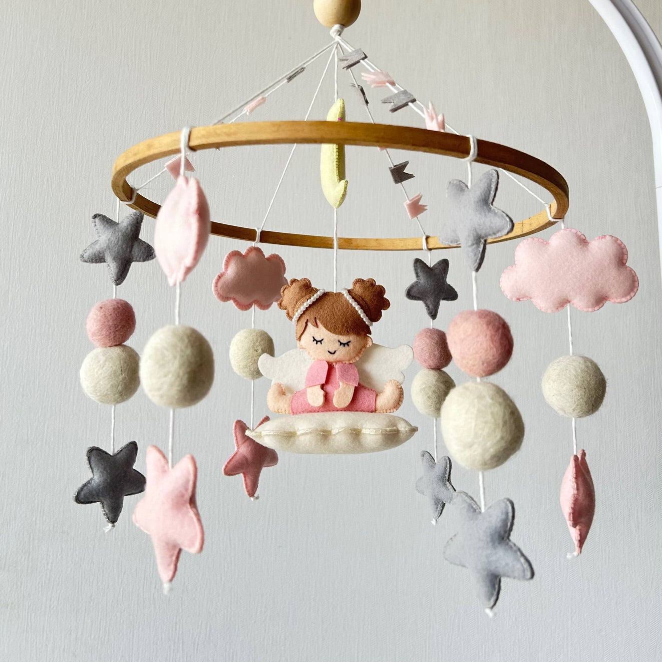 Cot / Crib Mobile - Angel’s Cloud Haven