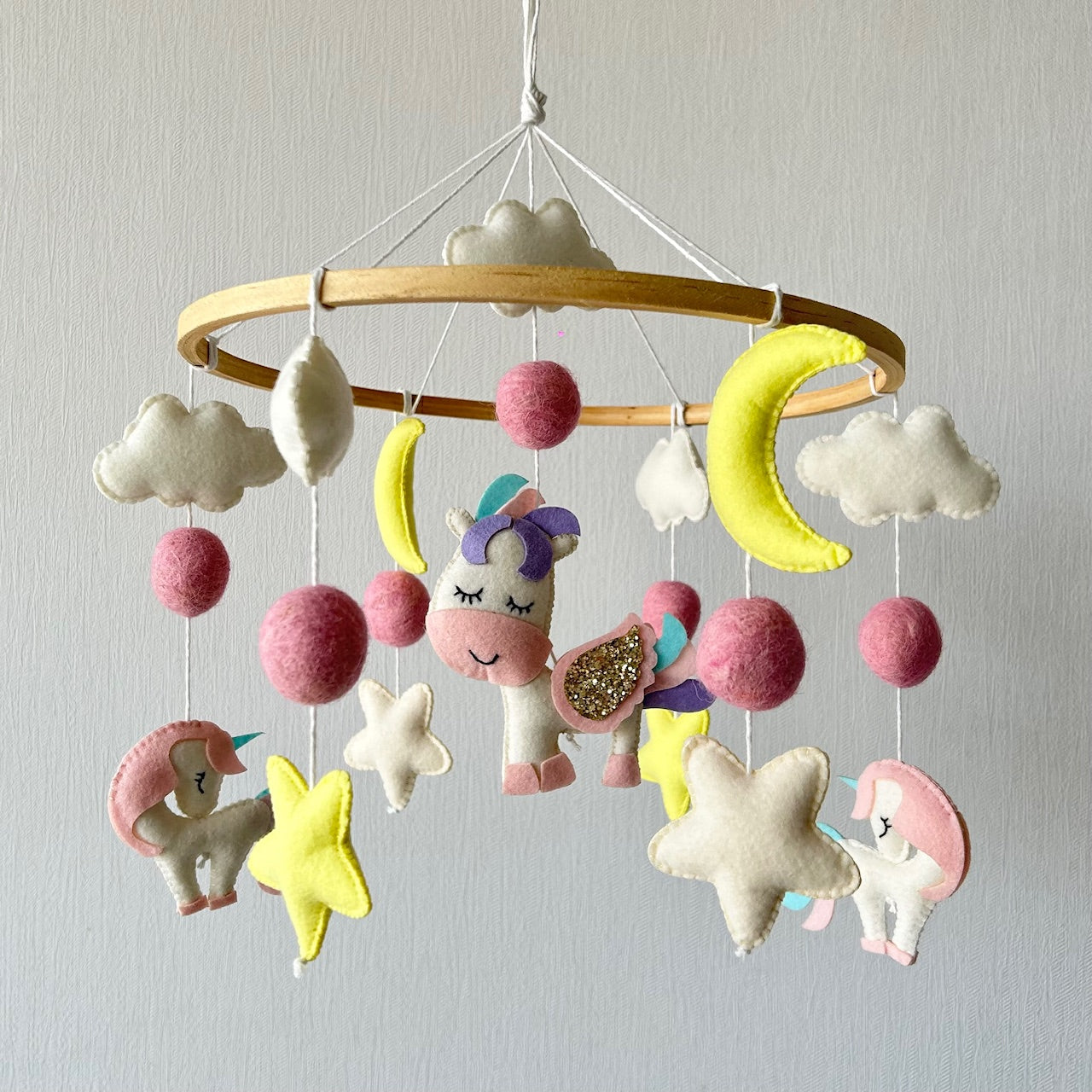 Cot / Crib Mobile - Dreamy Unicorn