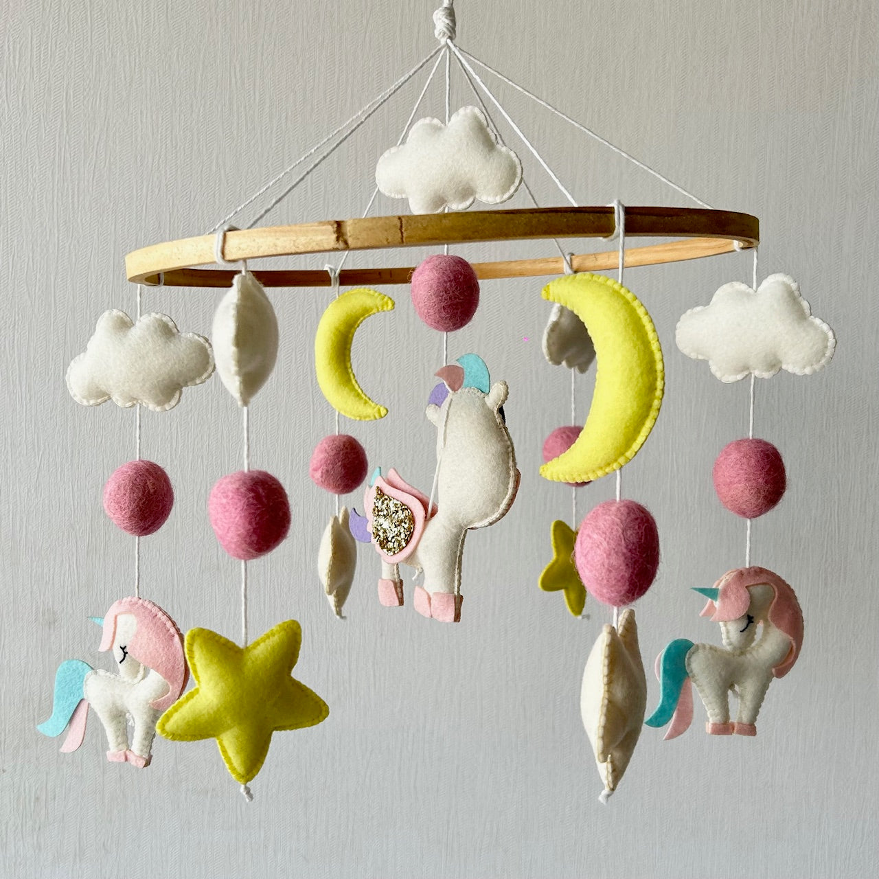 Cot / Crib Mobile - Dreamy Unicorn