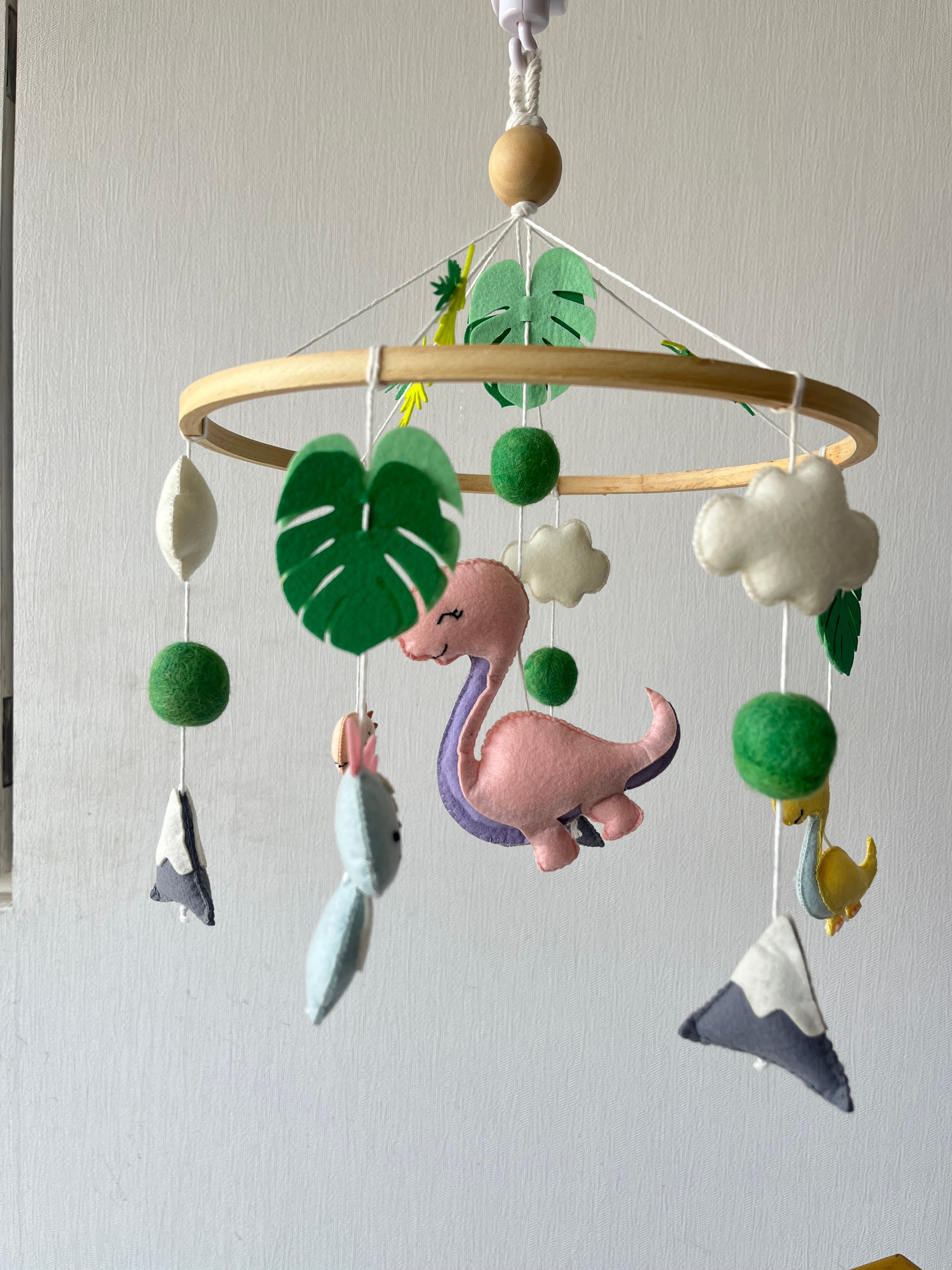 Babble Wrap Cot / Crib Mobile - Jurassic Journey