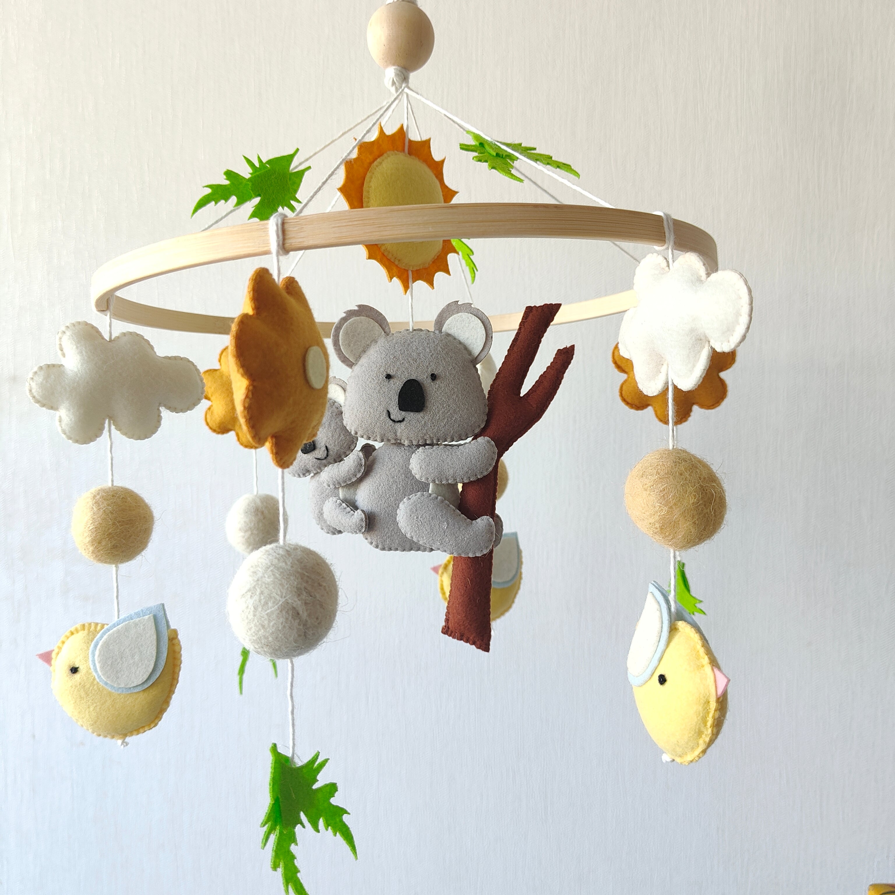 Babble Wrap Cot / Crib Mobile - Koala's Winged Wonderland