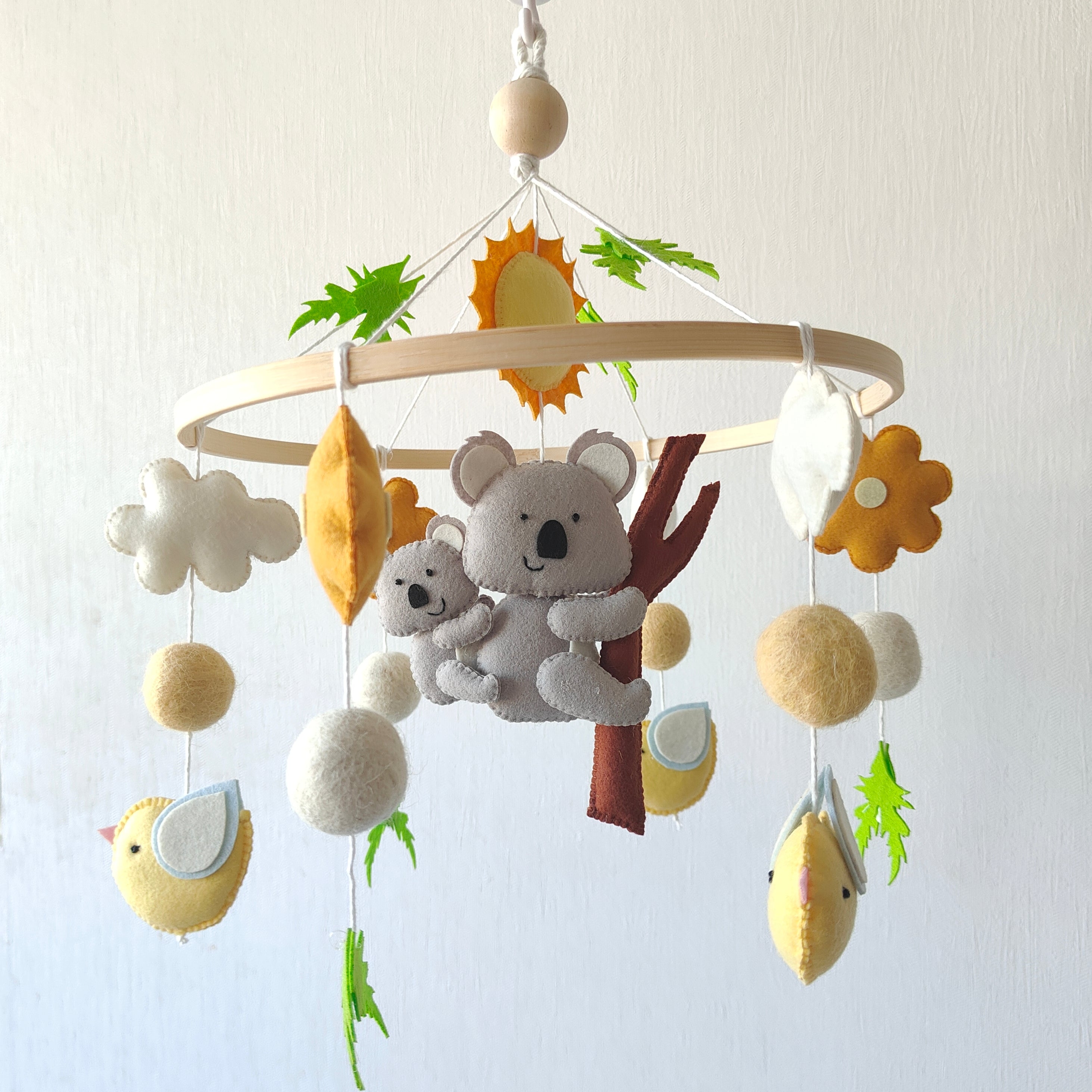 Babble Wrap Cot / Crib Mobile - Koala's Winged Wonderland