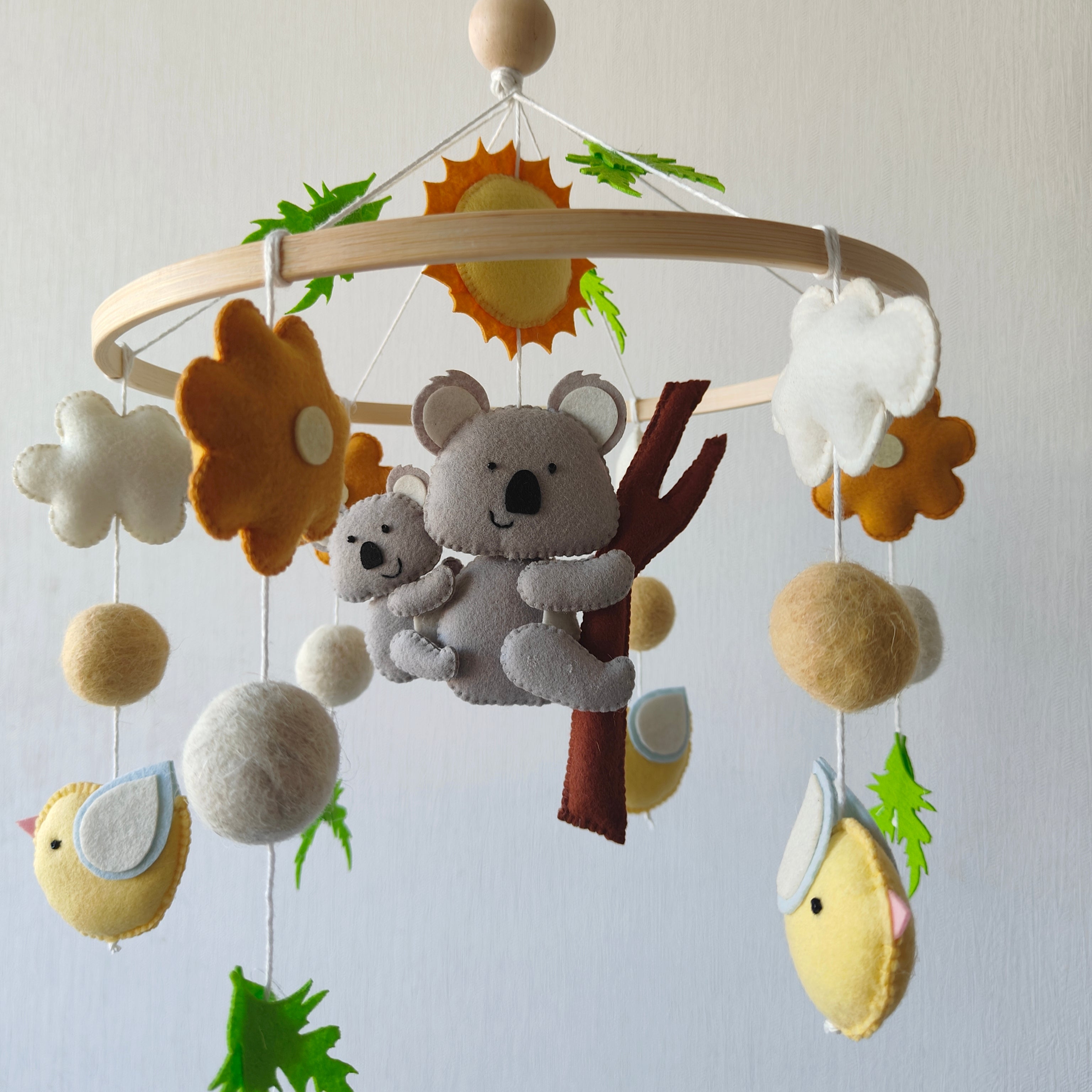 Babble Wrap Cot / Crib Mobile - Koala's Winged Wonderland