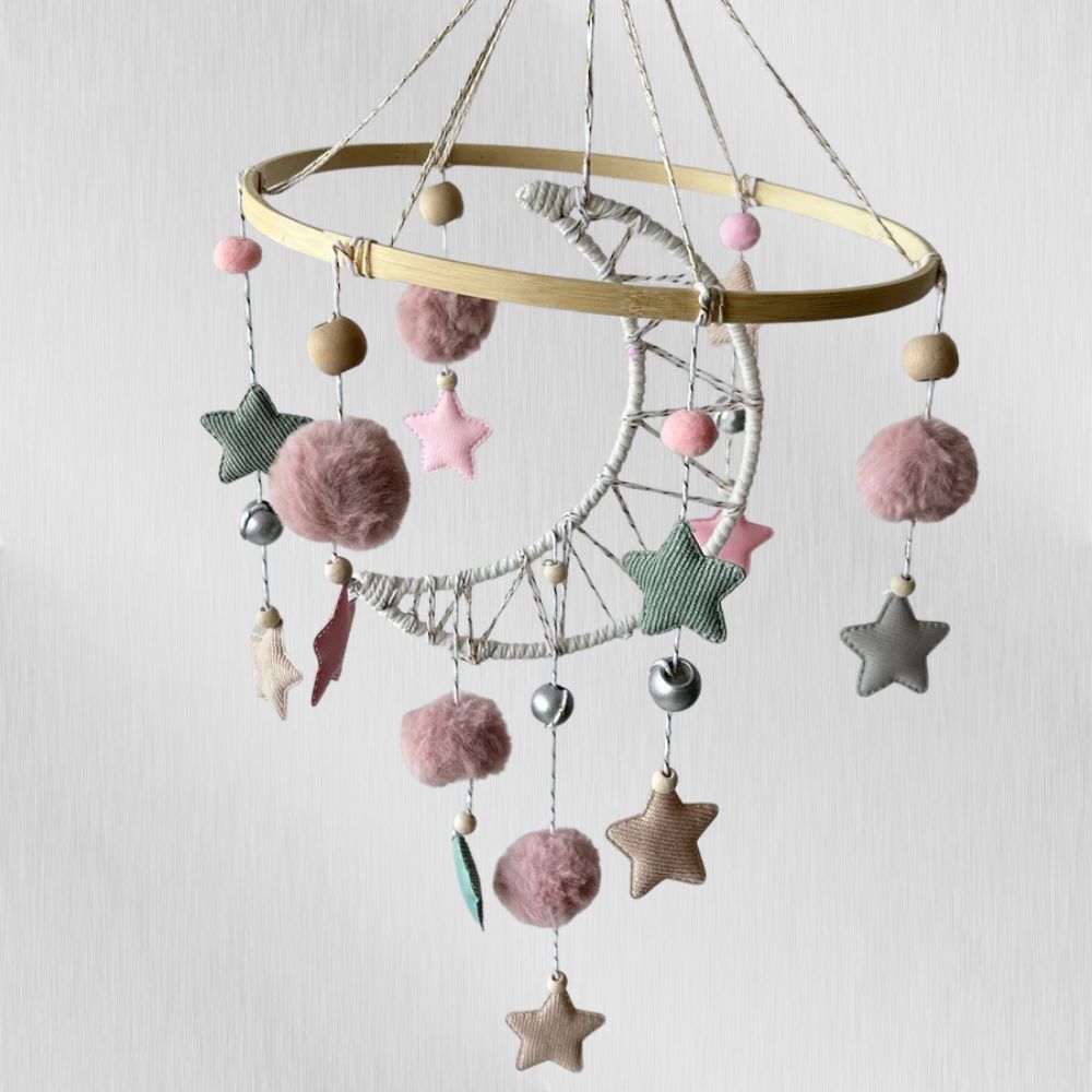 Babble Wrap Cot / Crib Mobile - Starry Moon