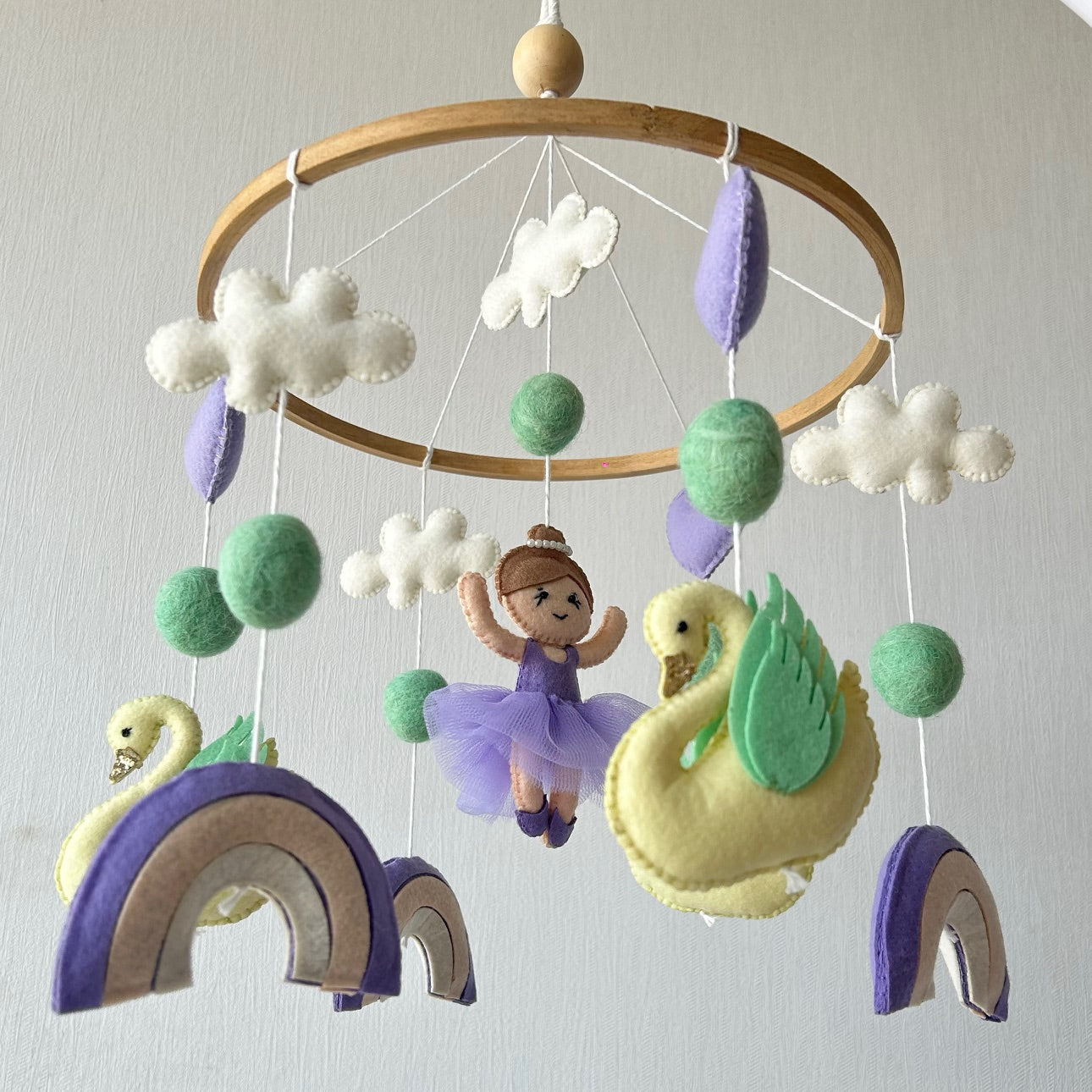 Cot / Crib Mobile - Swan Song Carousel