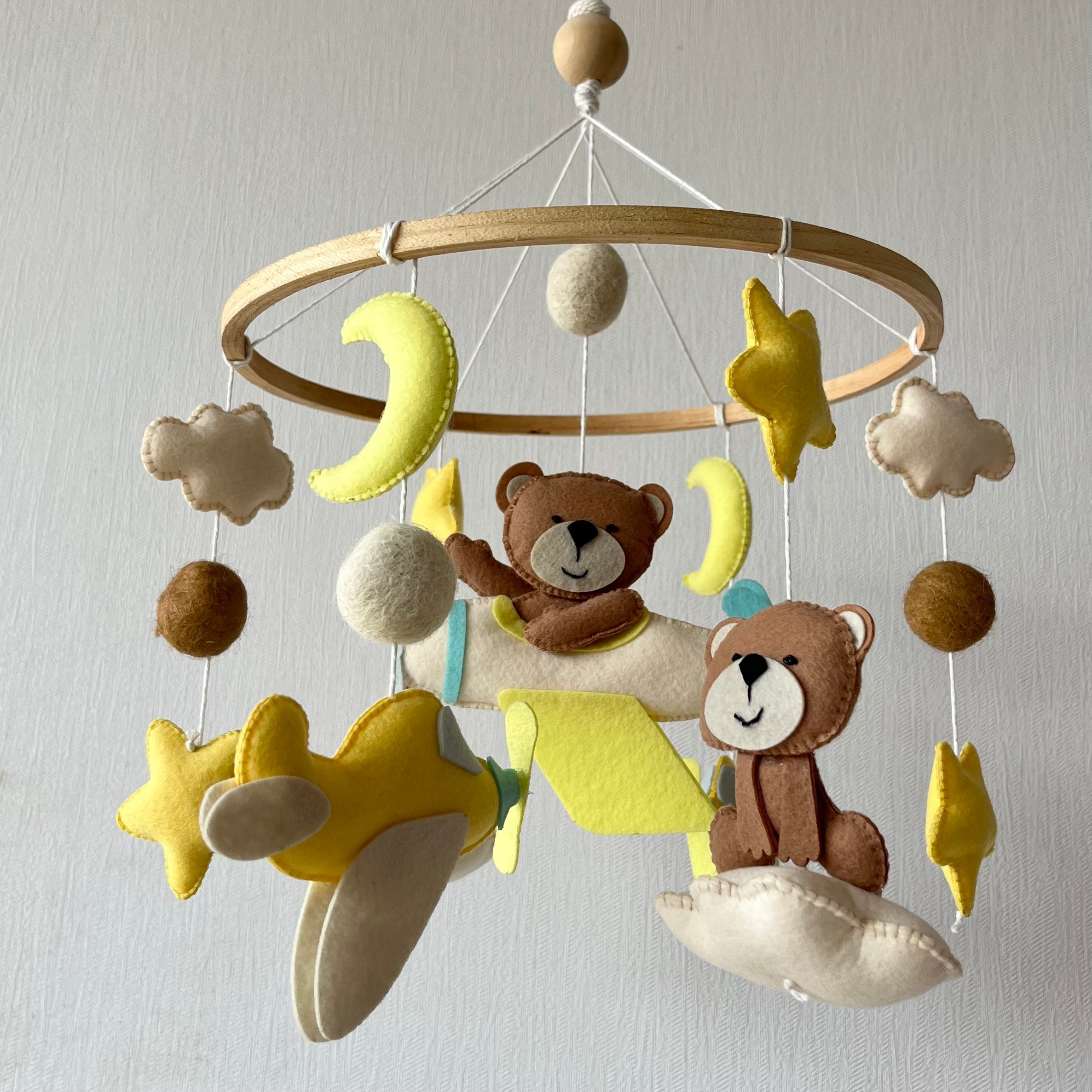 Cot / Crib Mobile - Teddy's Sky Adventure