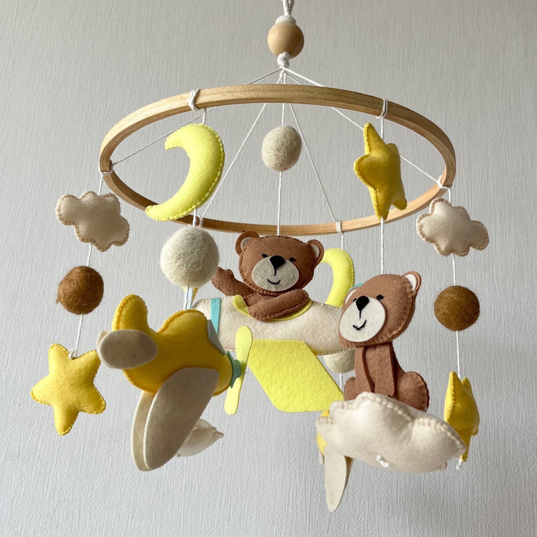 Cot / Crib Mobile - Teddy's Sky Adventure