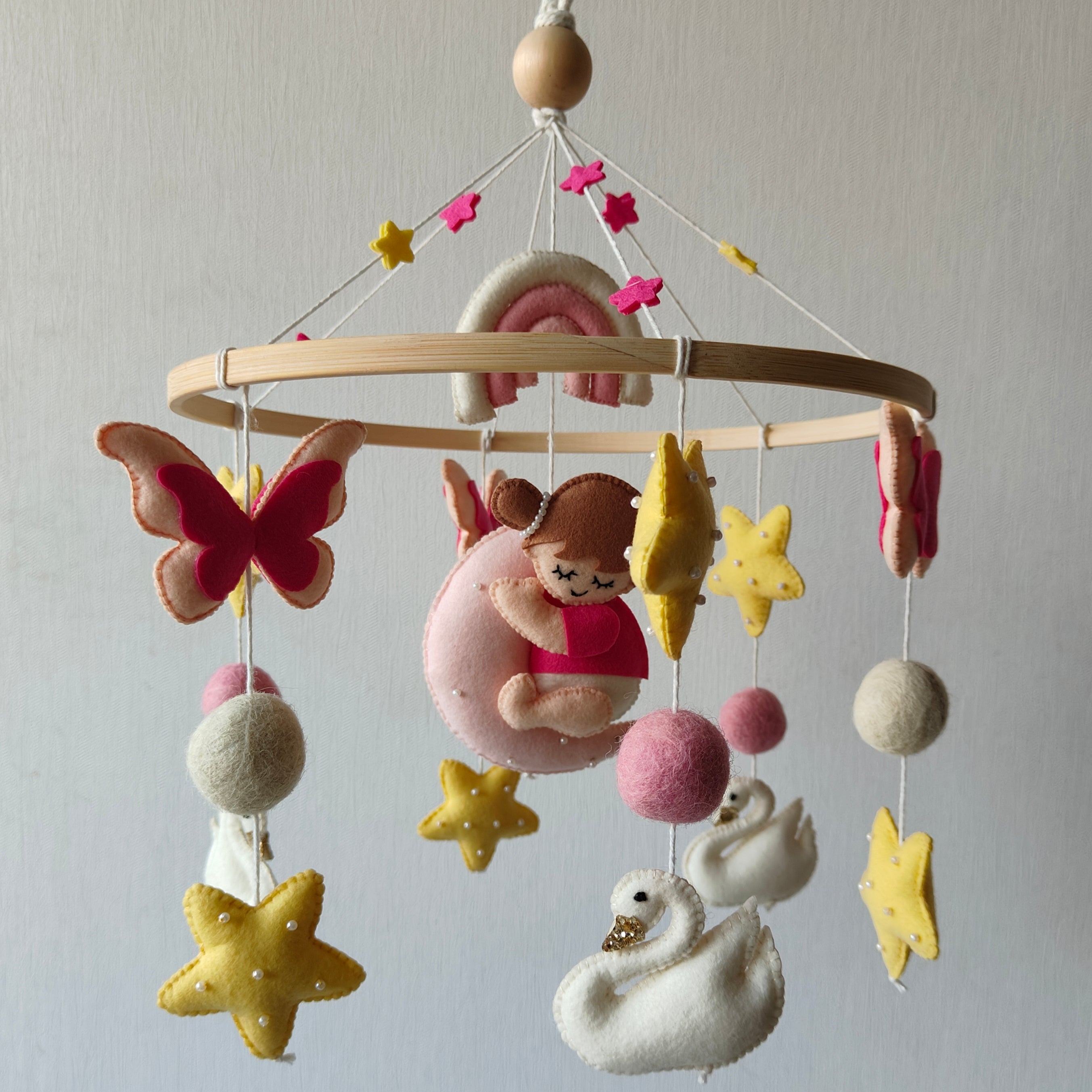 Babble Wrap Cot / Crib Mobile - Twinkling Princess