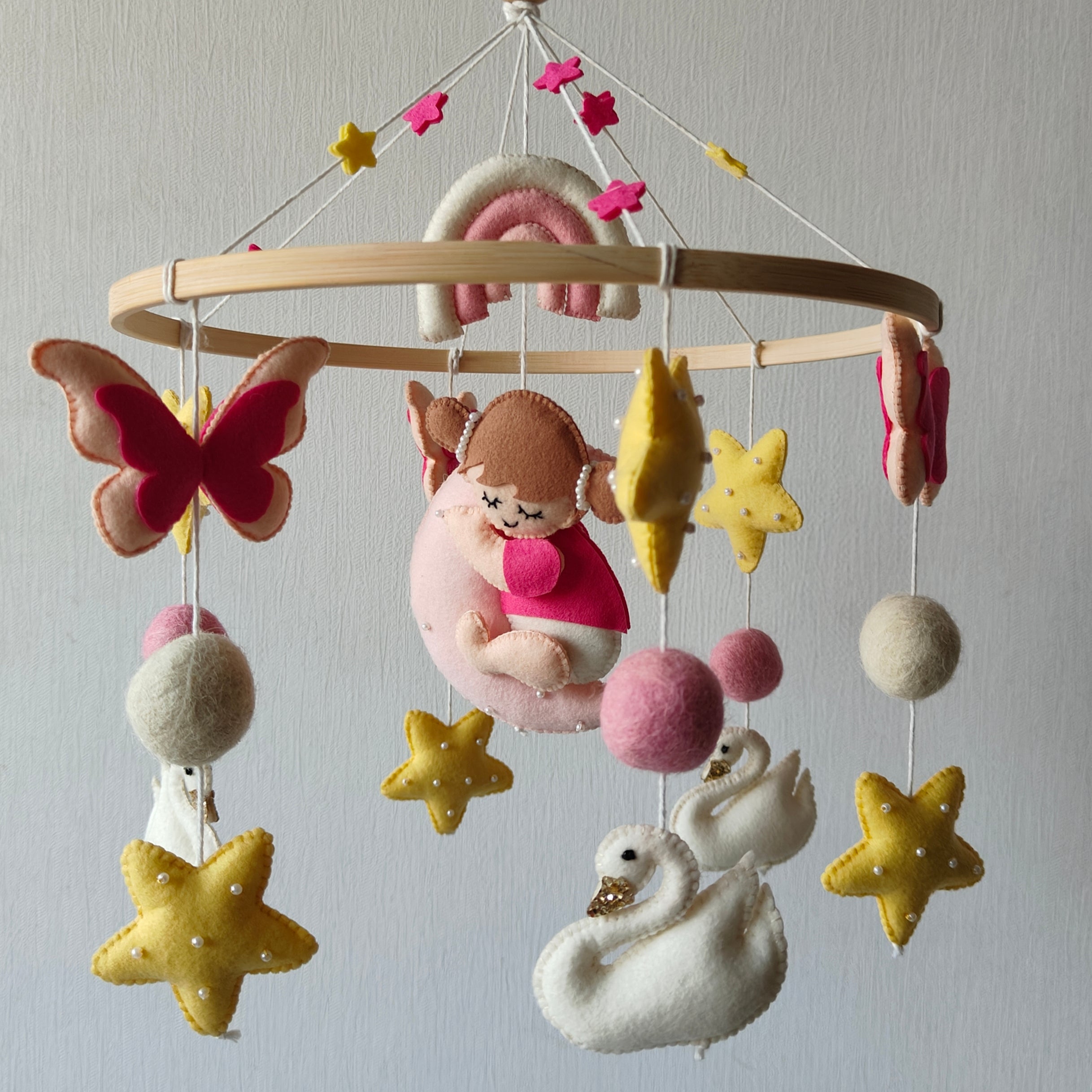 Babble Wrap Cot / Crib Mobile - Twinkling Princess