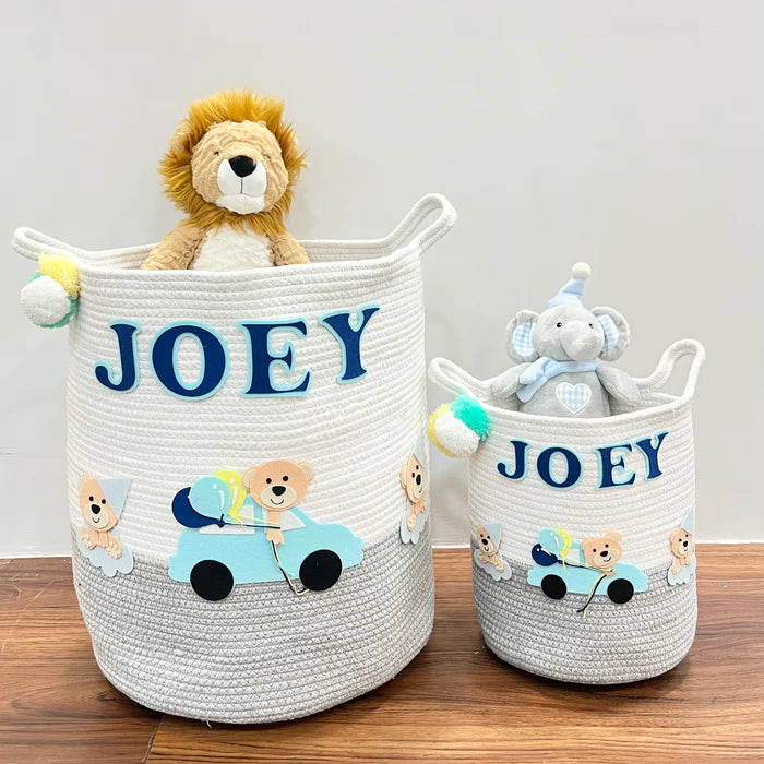 Jute Cotton Storage Basket