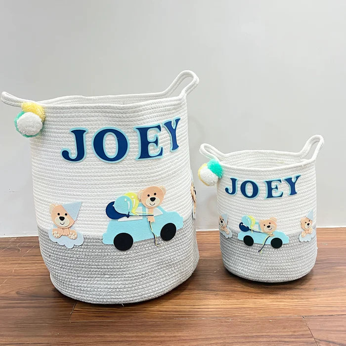 Jute Cotton Storage Basket