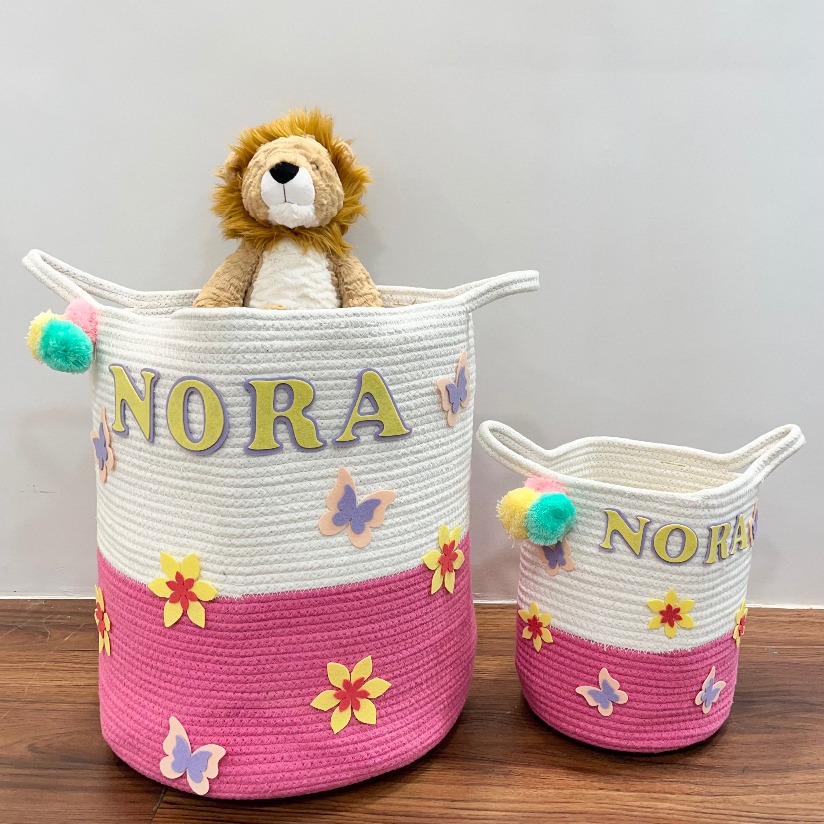 Jute Cotton Storage Basket