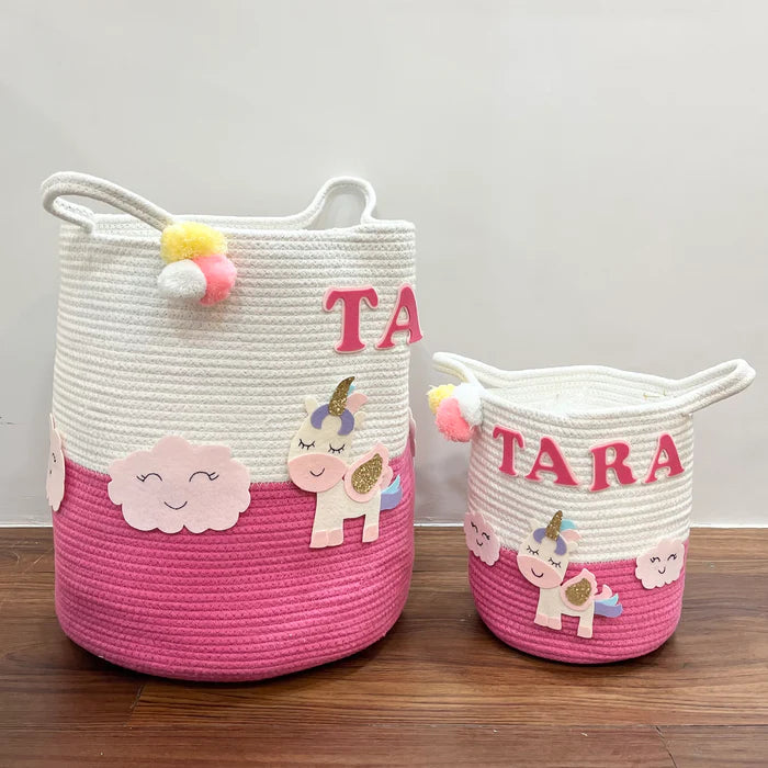 Jute Cotton Storage Basket