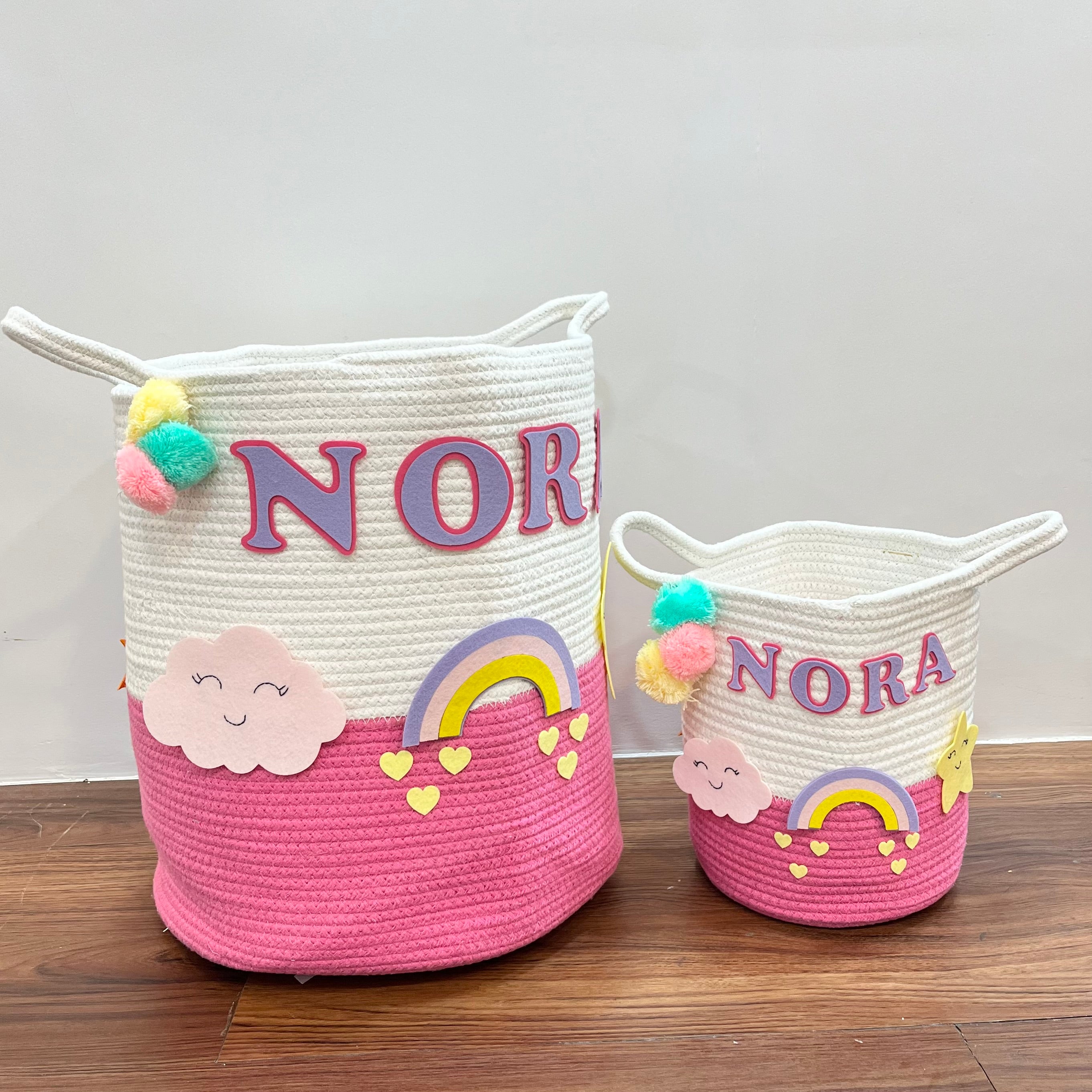 Jute Cotton Storage Basket