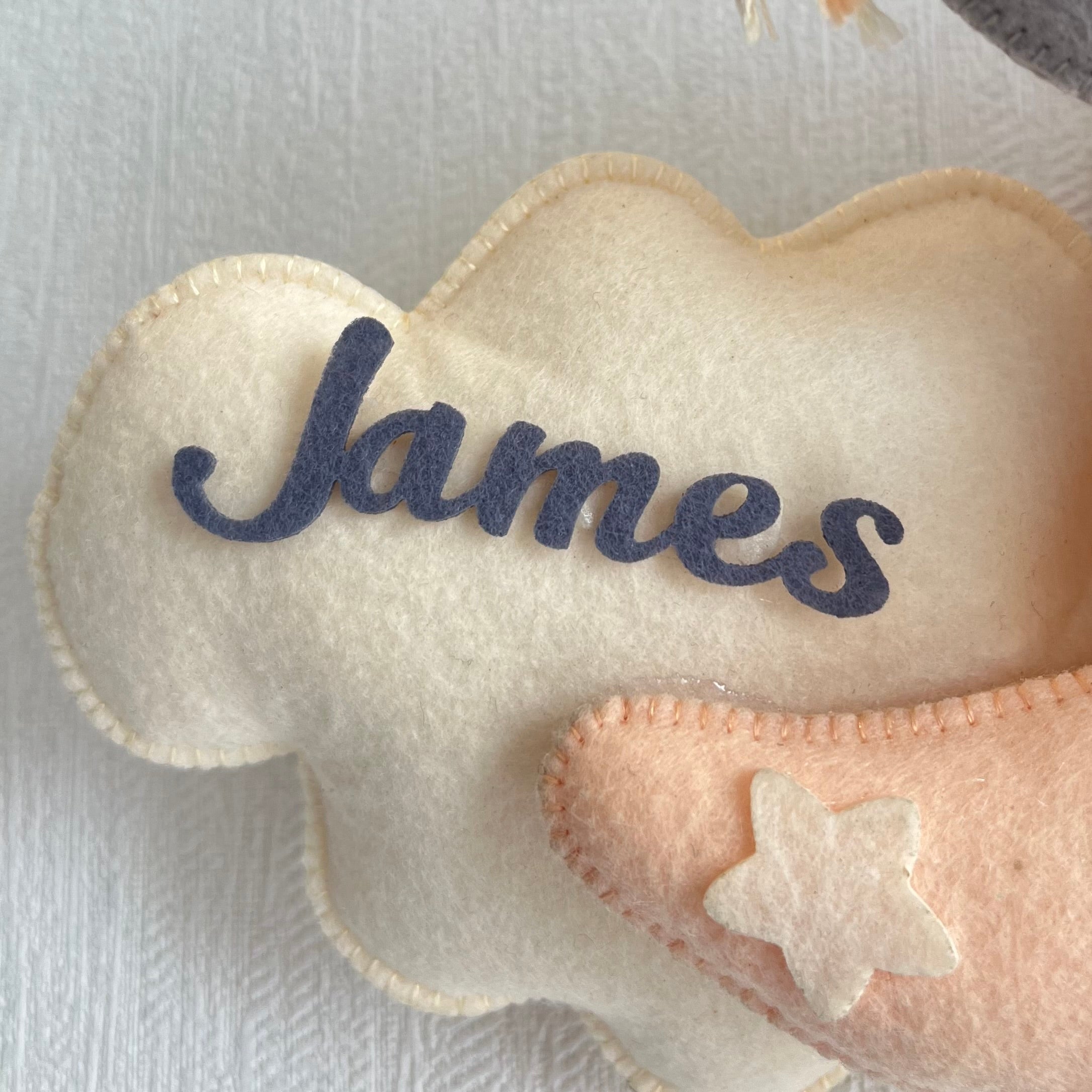 Babble Wrap  Moonlit Jumbo Name Hanging