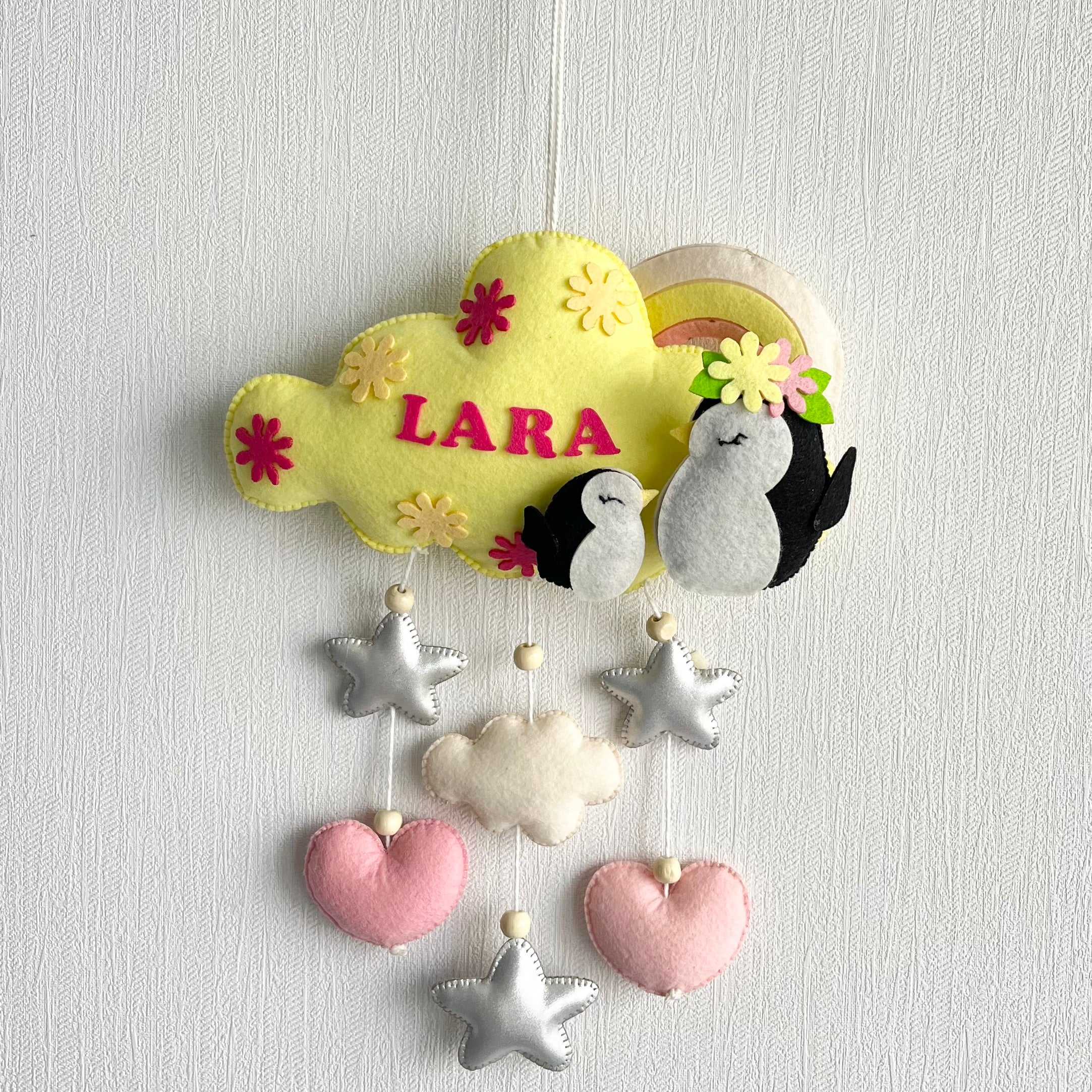 Babble Wrap  Penguin Duet Name Hanging