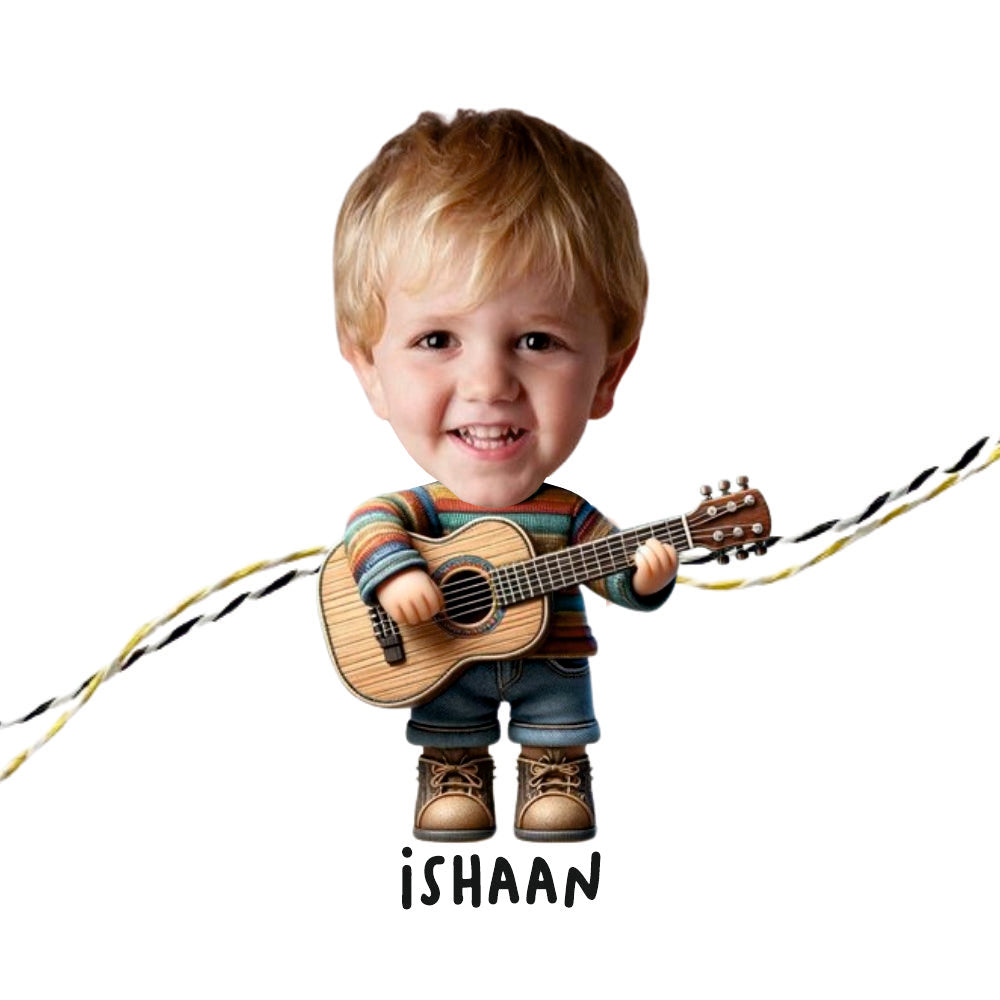 Babble Wrap Personalised Caricature Rakhi - Boy