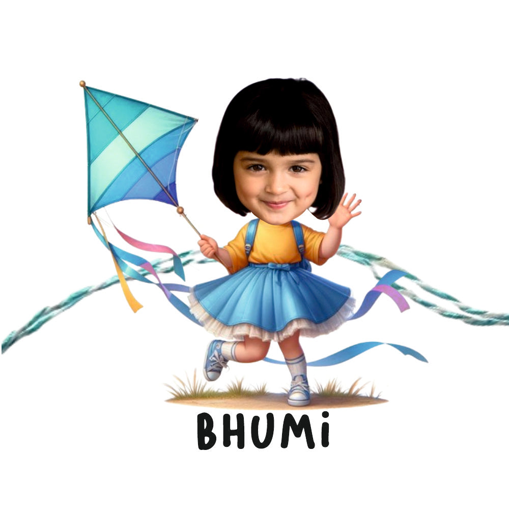 Babble Wrap Personalised Caricature Rakhi - Girl