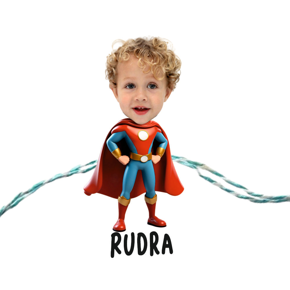 Babble Wrap Personalised Caricature Rakhi - Boy