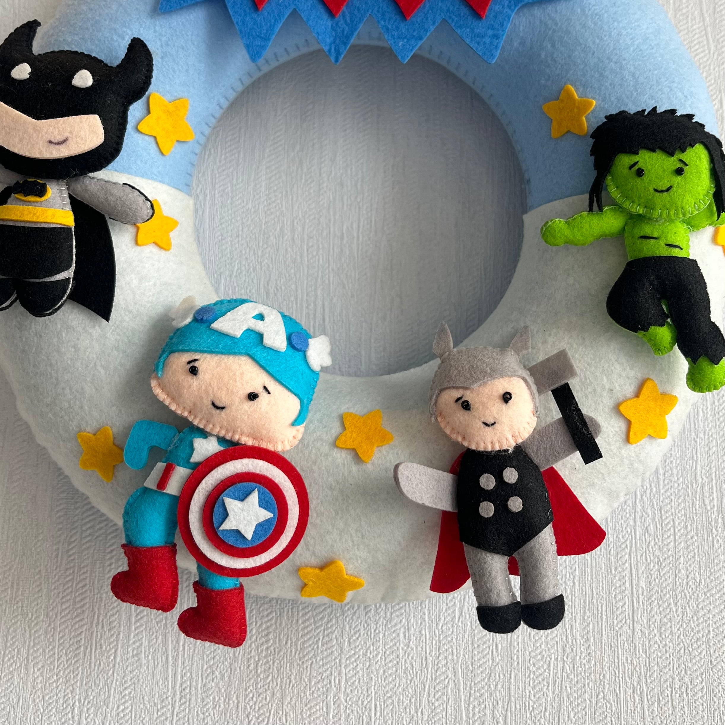 Babble Wrap Superhero Assemble Name Hanging