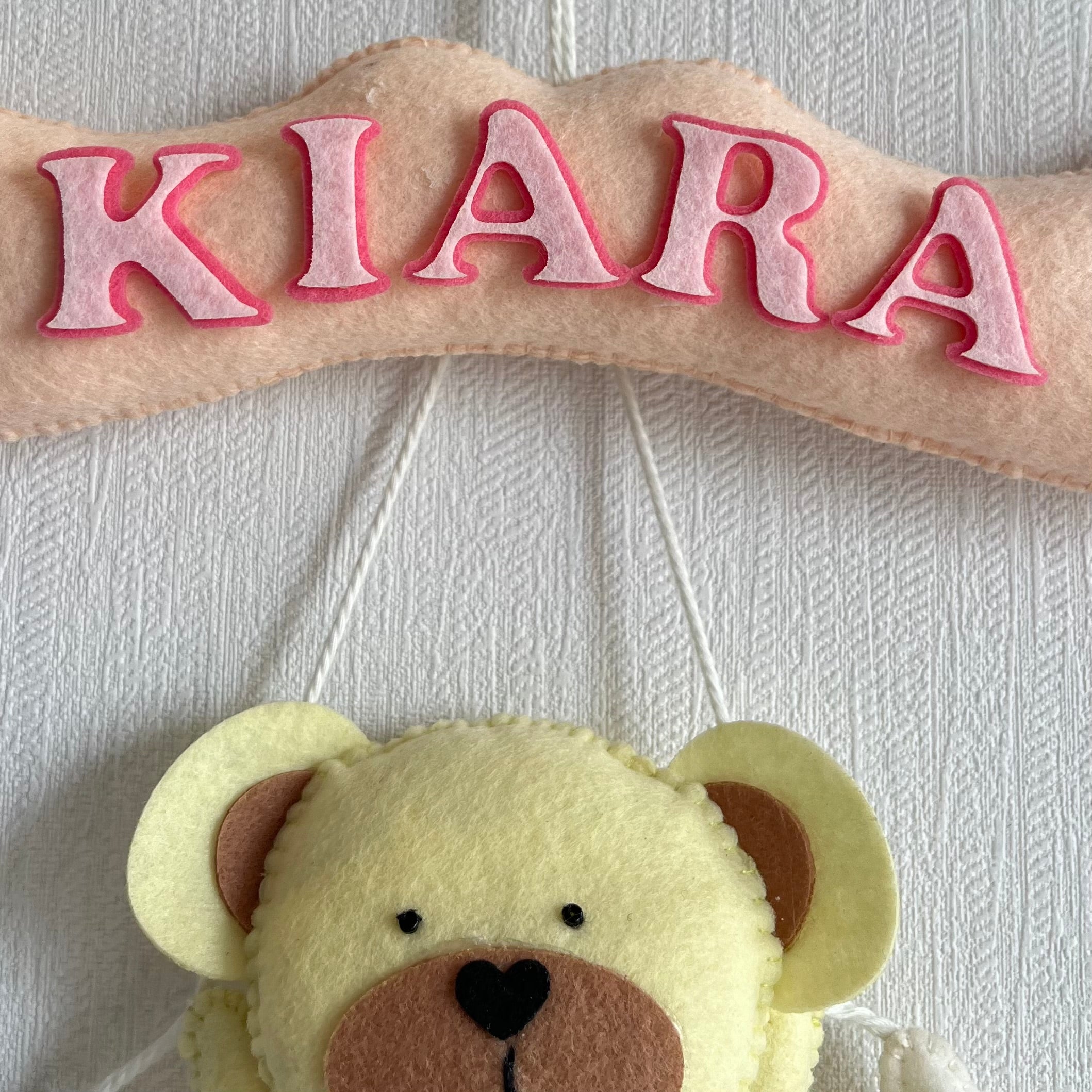 Babble Wrap Teddy's Moon Magic Name Hanging