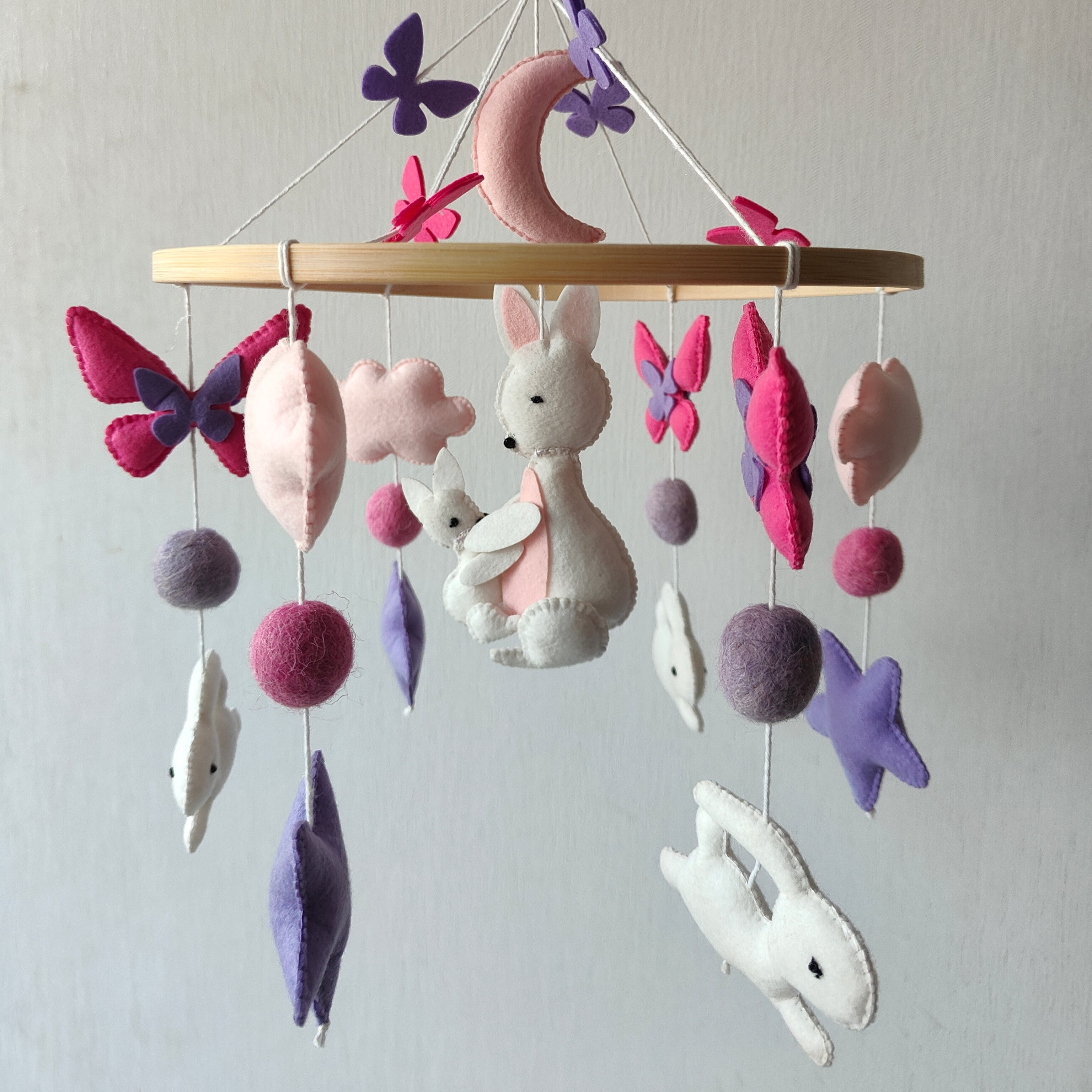 Cot / Crib Mobile - Fluttering Burrows