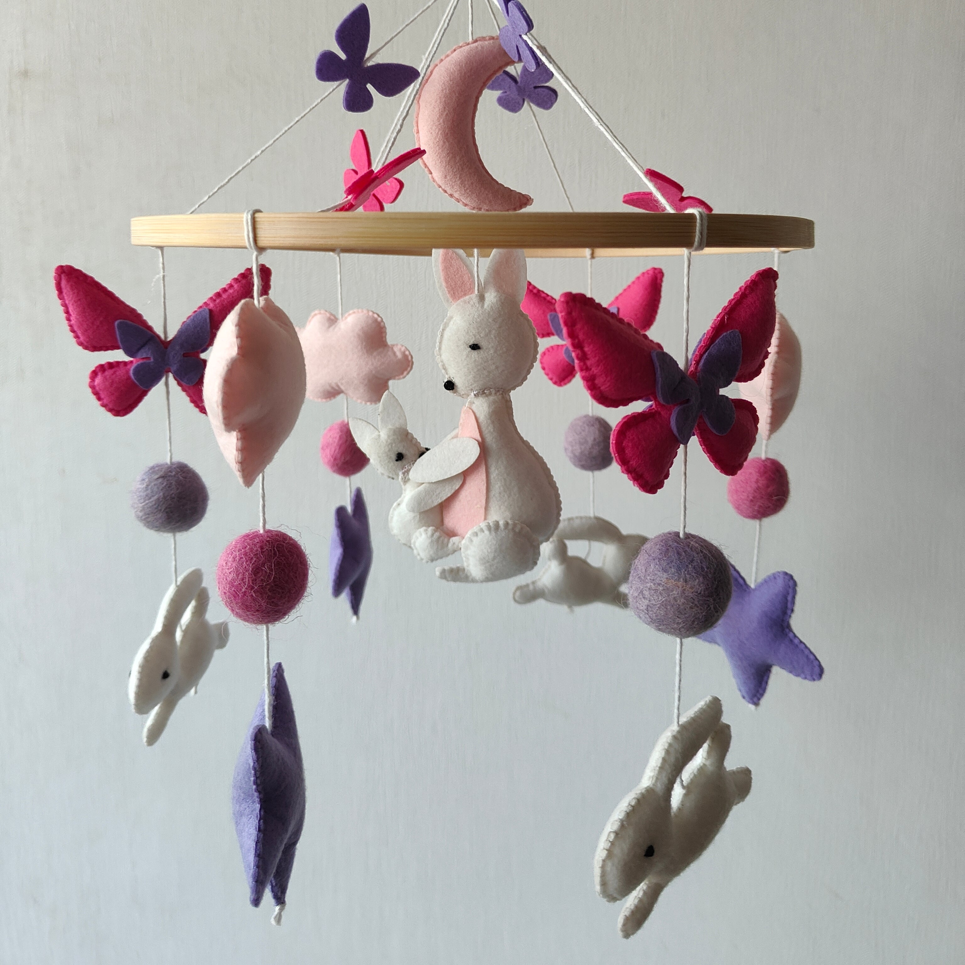 Cot / Crib Mobile - Fluttering Burrows