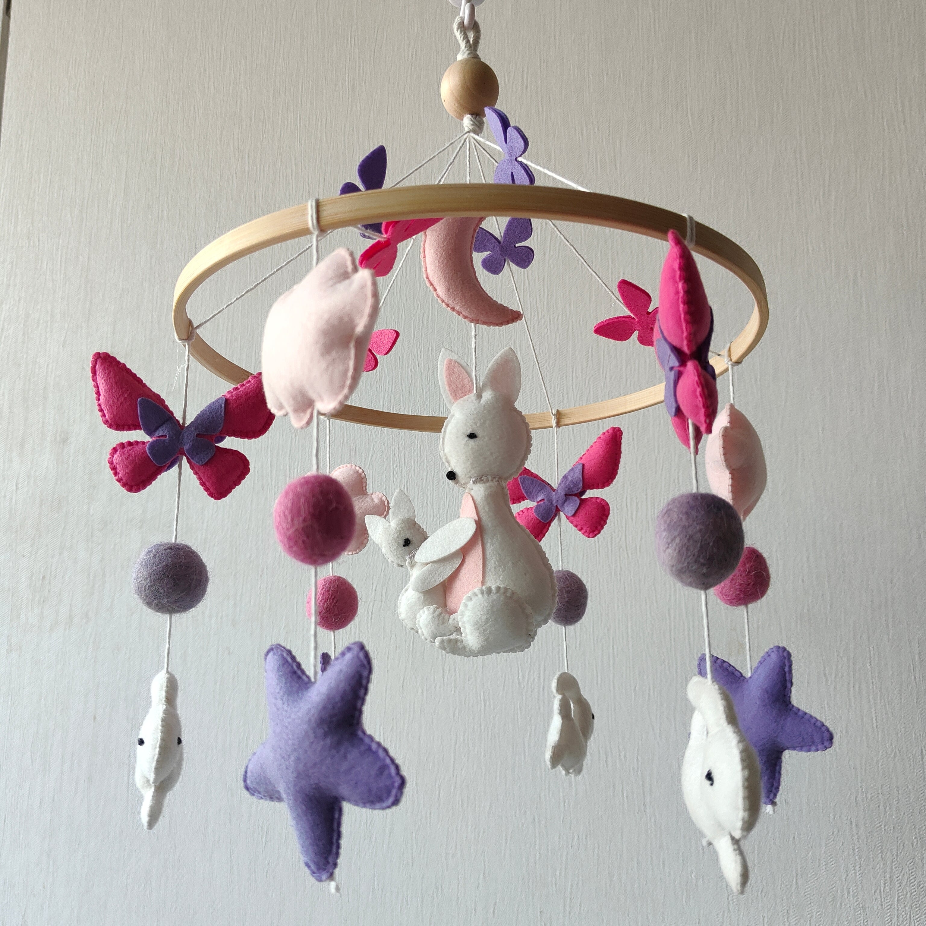 Cot / Crib Mobile - Fluttering Burrows